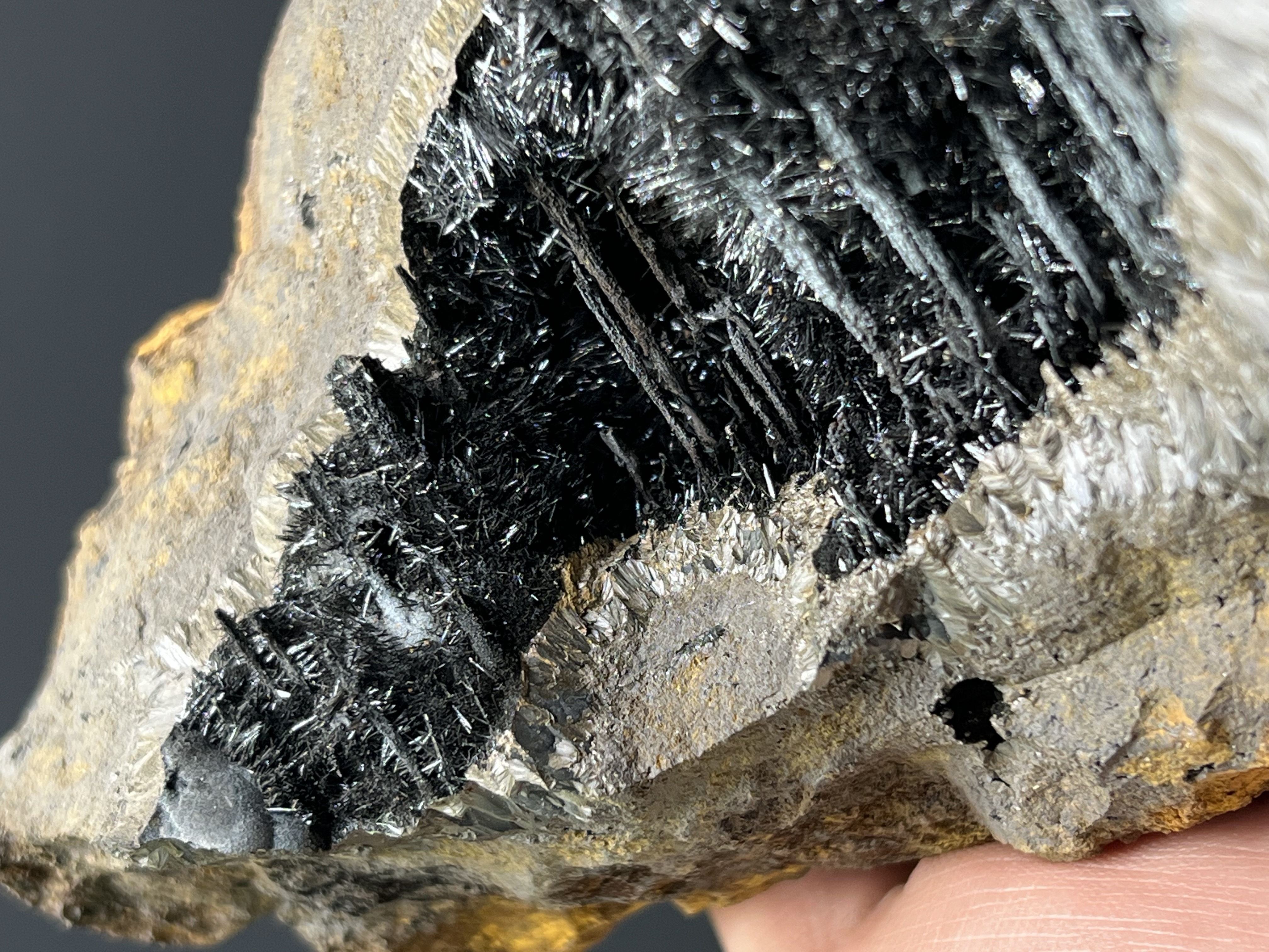 Museum Grade, Specularite With Stalactite Goethite 