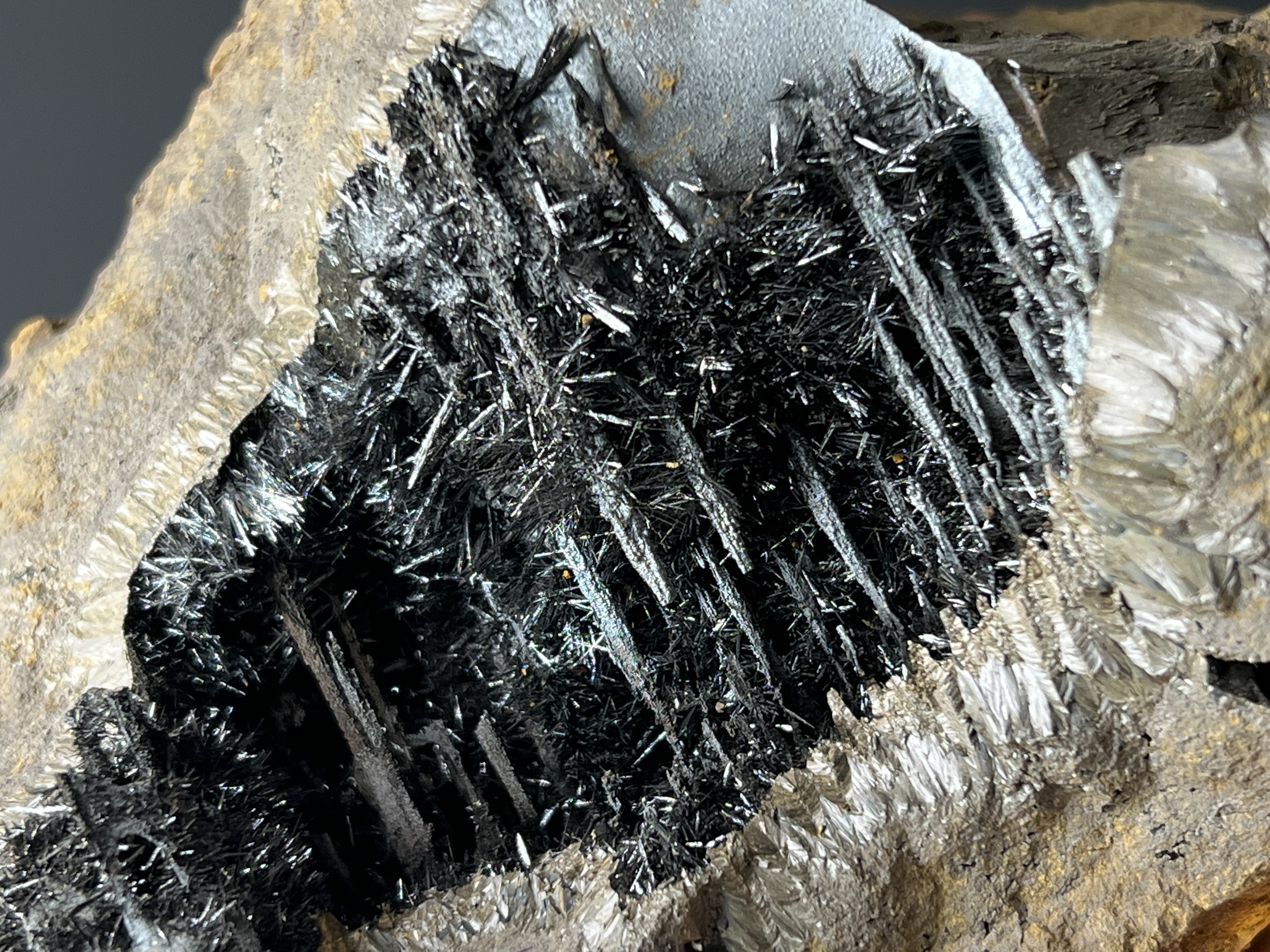 Museum Grade, Specularite With Stalactite Goethite 