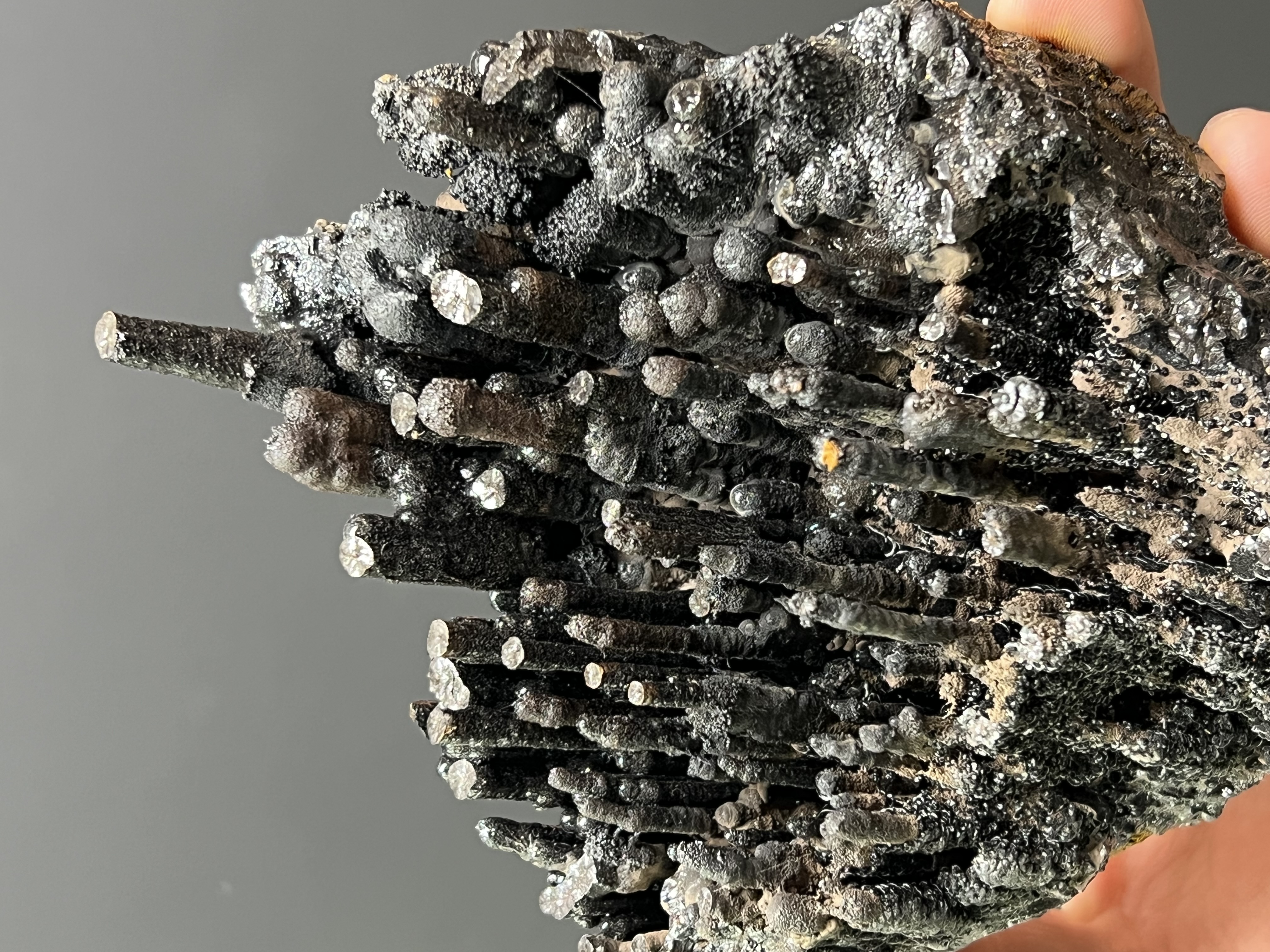 Limonite And Specularite With Stalactite Goethite 