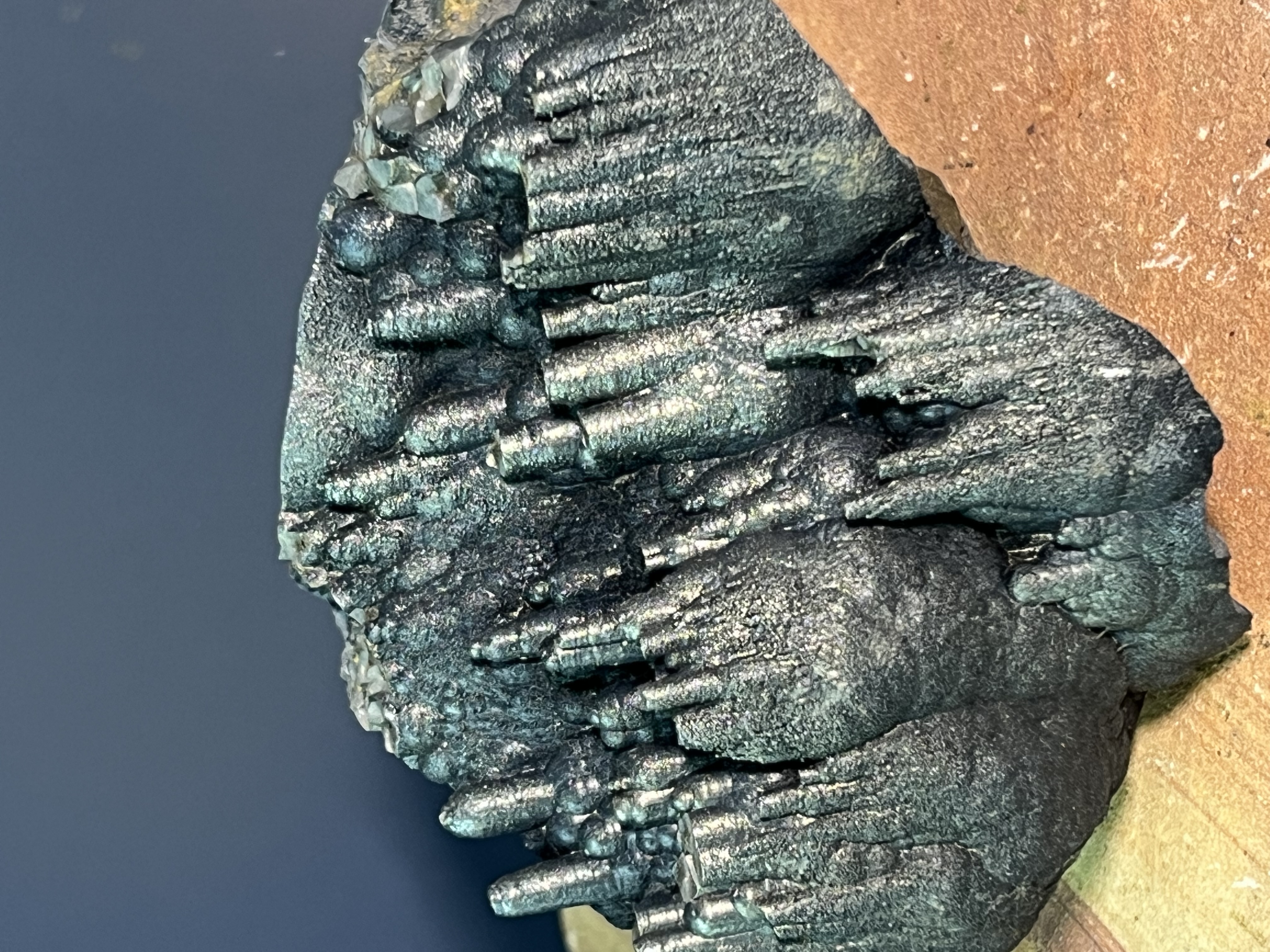 Museum Quality! Very Showy And Special Golden Color Stalactite Goethite 