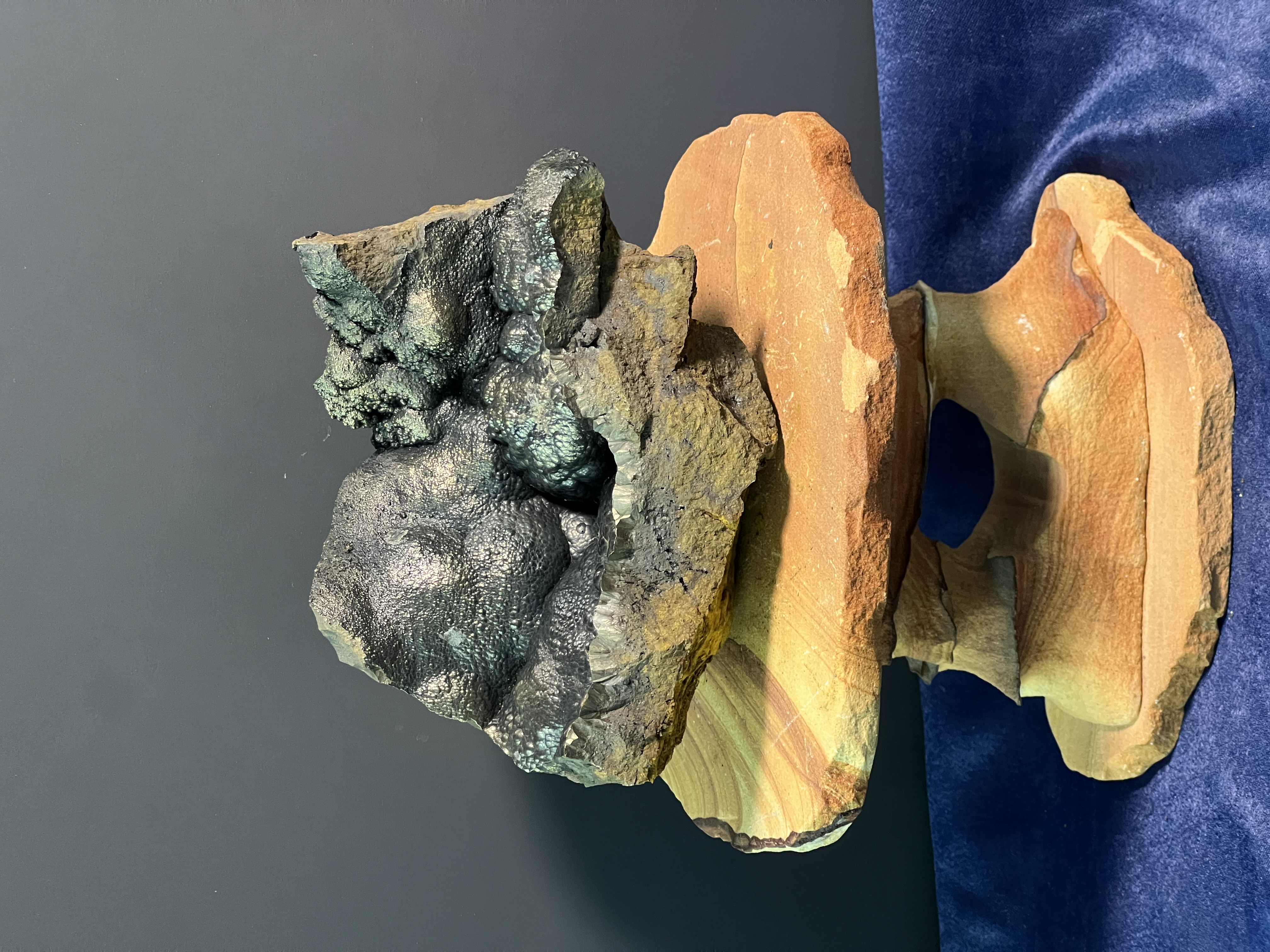 Museum Quality! Special Golden Color Botryoidal Goethite 