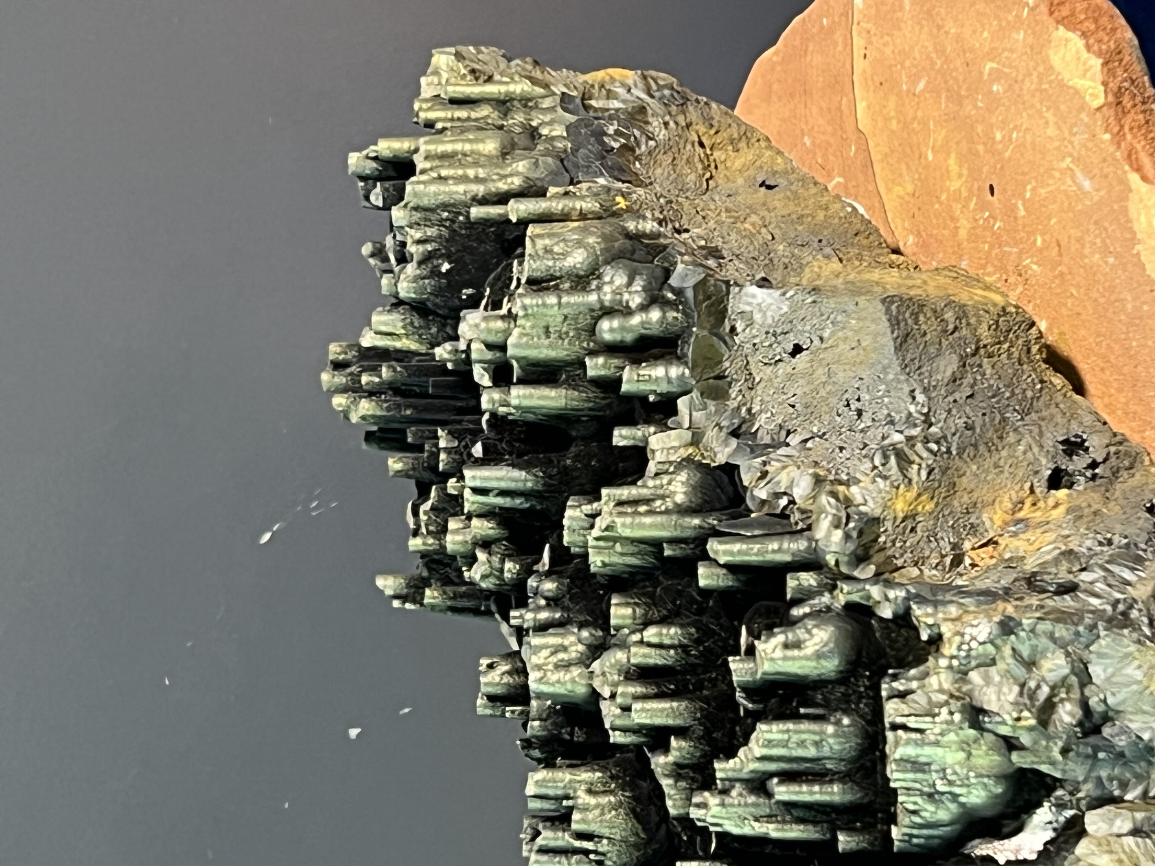 Museum Quality, Very Rare And Special Golden Color Stalactite Goethite 