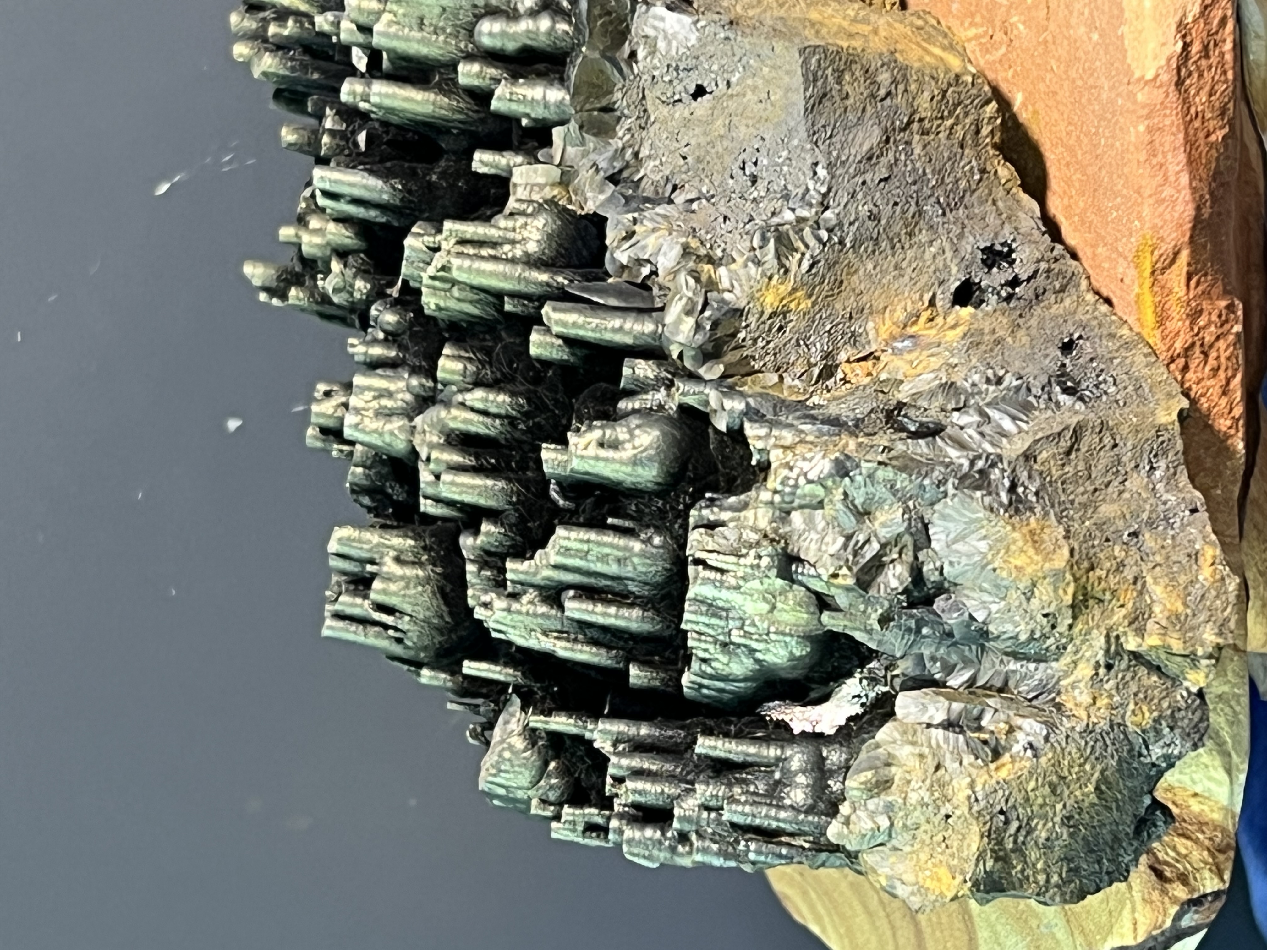 Museum Quality, Very Rare And Special Golden Color Stalactite Goethite 