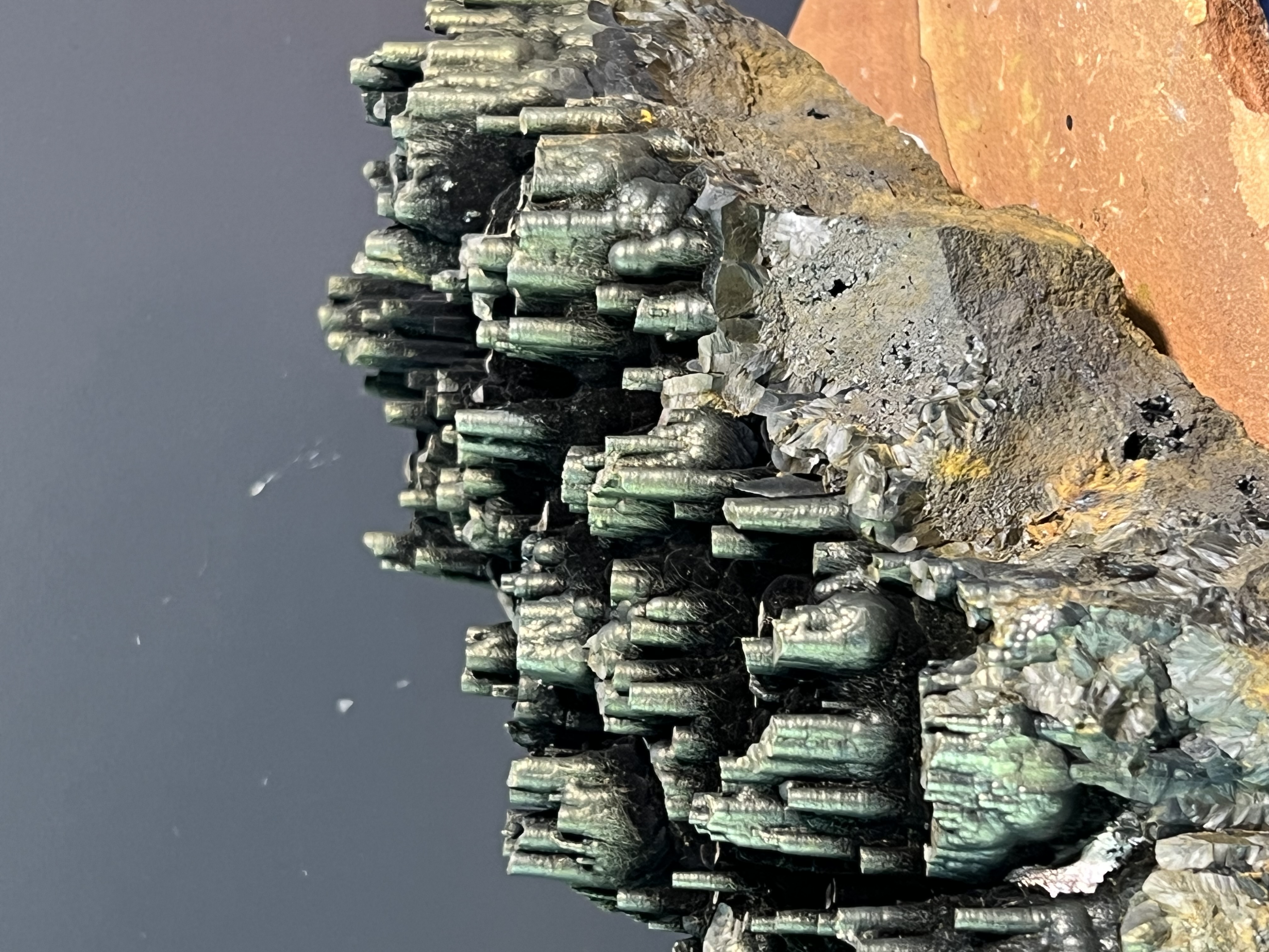 Museum Quality, Very Rare And Special Golden Color Stalactite Goethite 