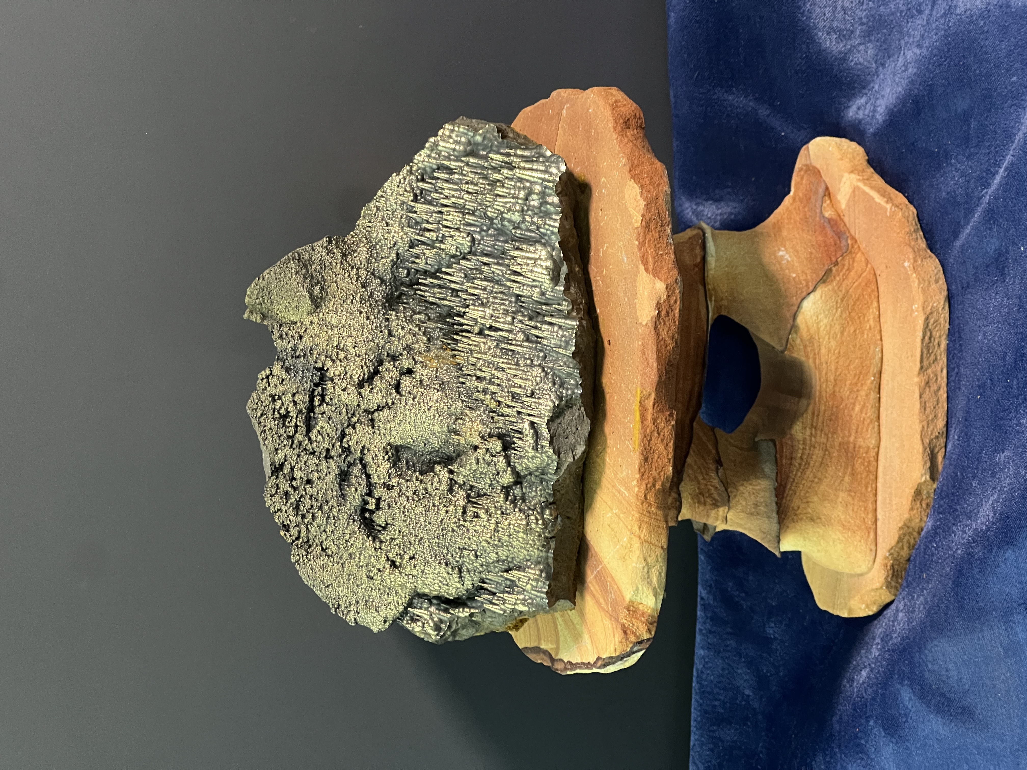 Museum Quality Very Special Golden Color Botryoidal And Stalactite Formation Goethite