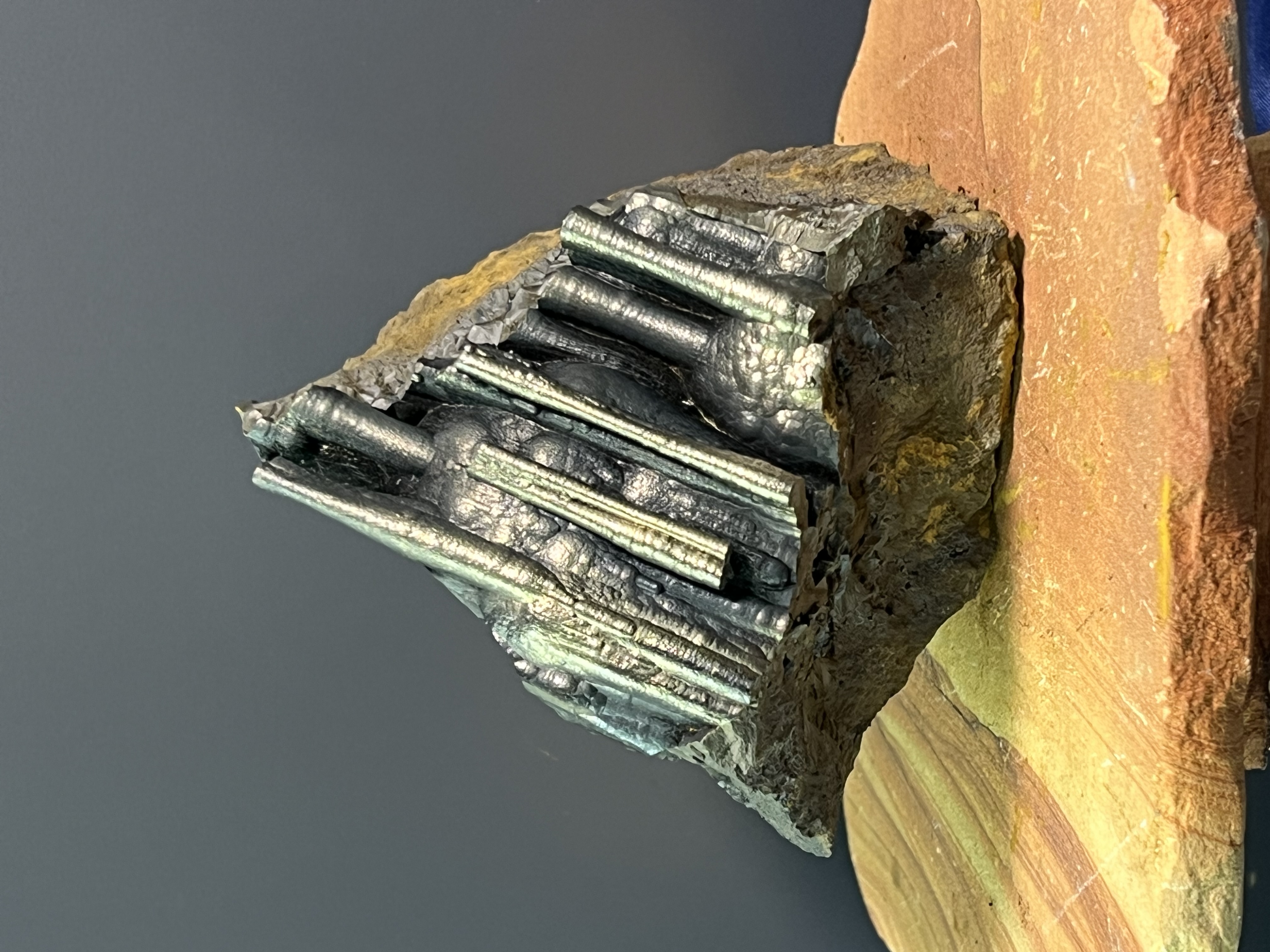 Museum Quality Very Rare Golden Color Stalactite Goethite 