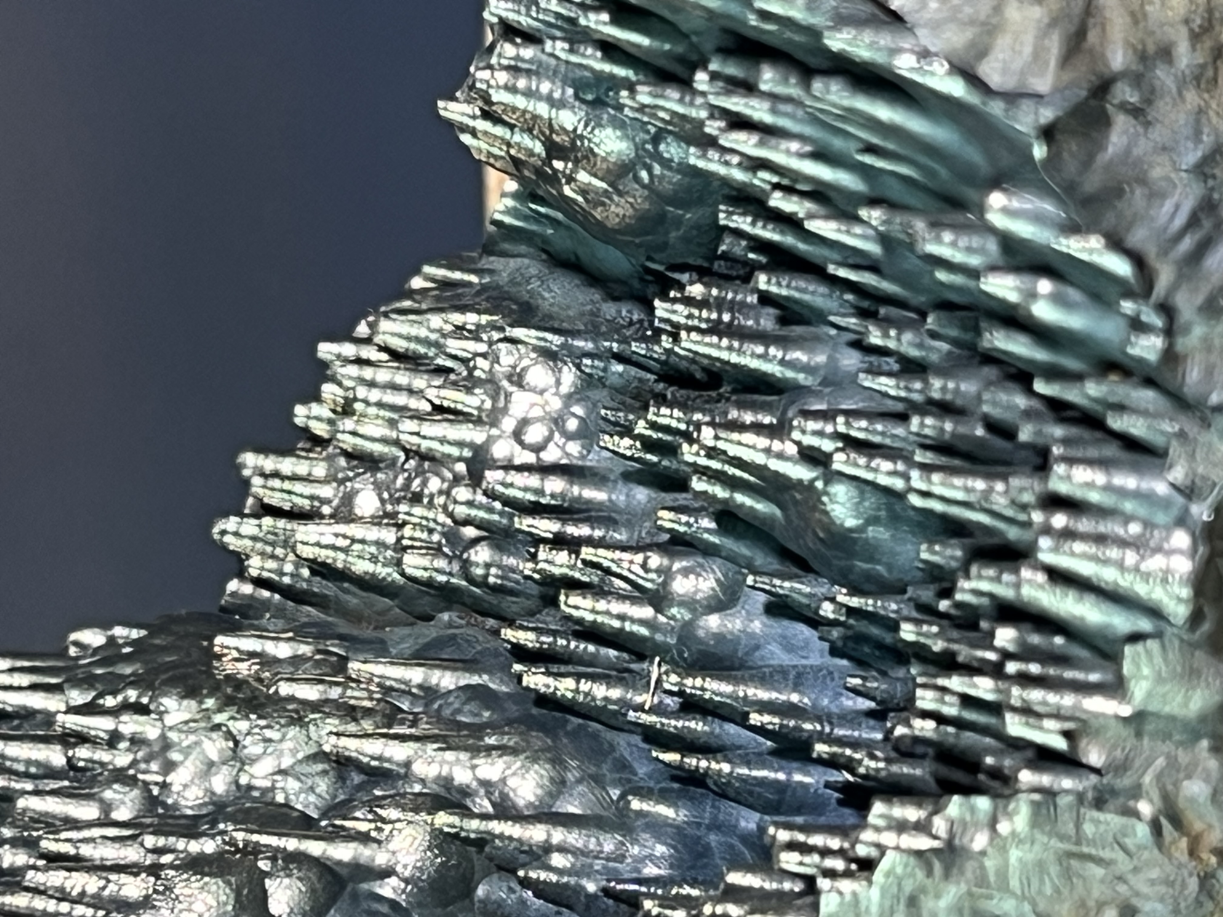 Very Showy And Special Formation Museum Quality Golden Color Stalactite Goethite 