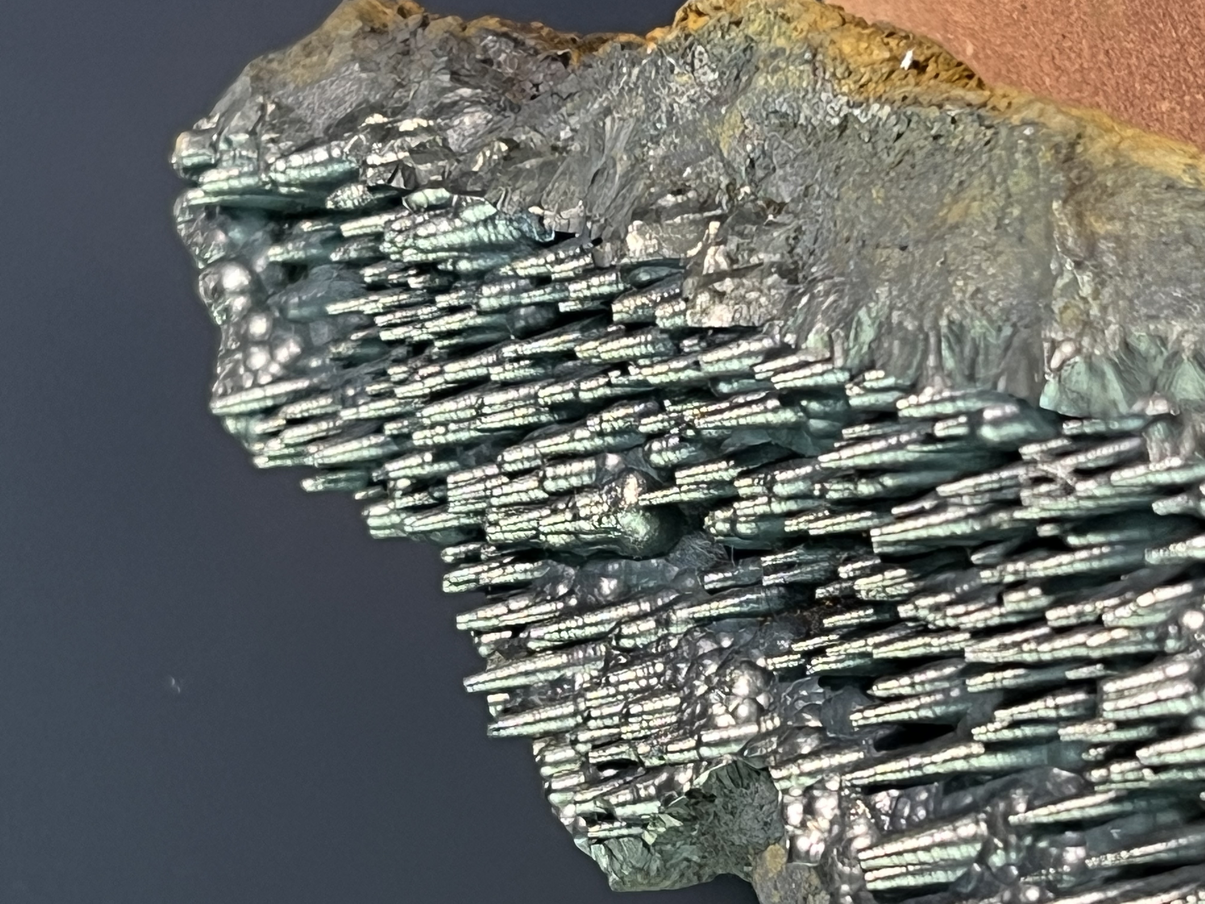 Special Museum Quality Golden Color Stalactite Goethite 