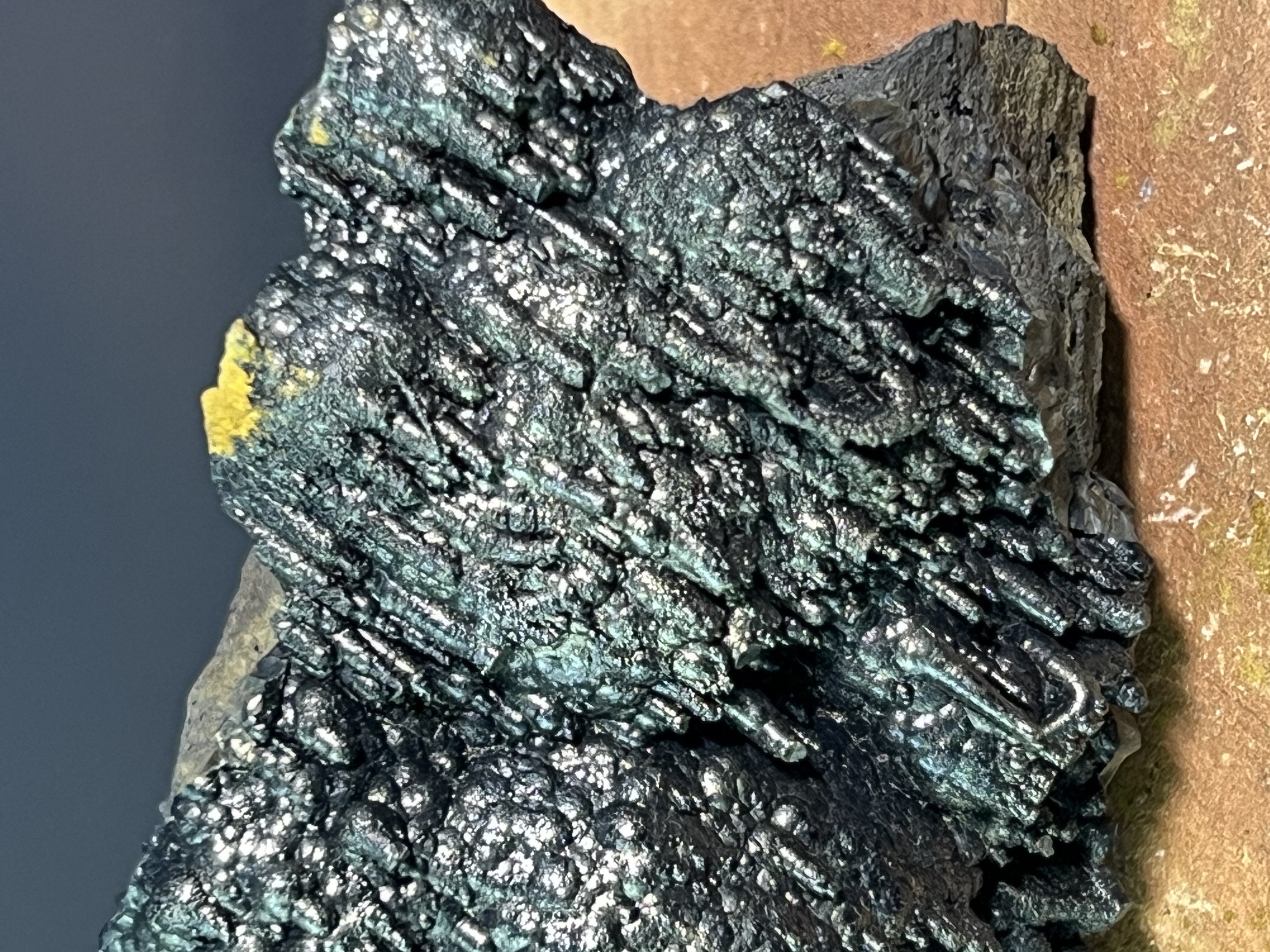 Museum Quality Stalactite And Botryoidal Formation Golden Color Goethite