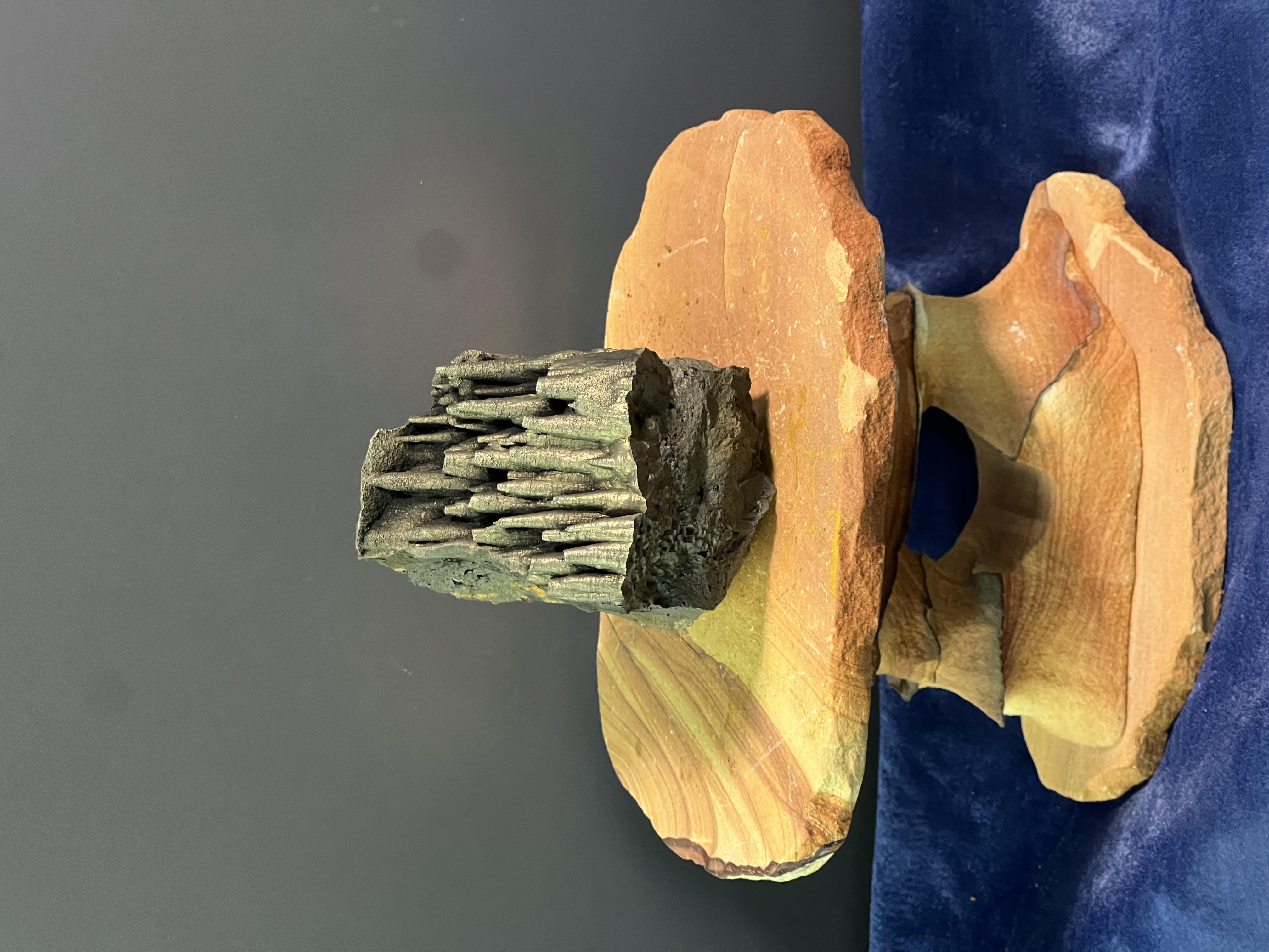 Museum Quality Very Showy Golden Color Stalactite Goethite 