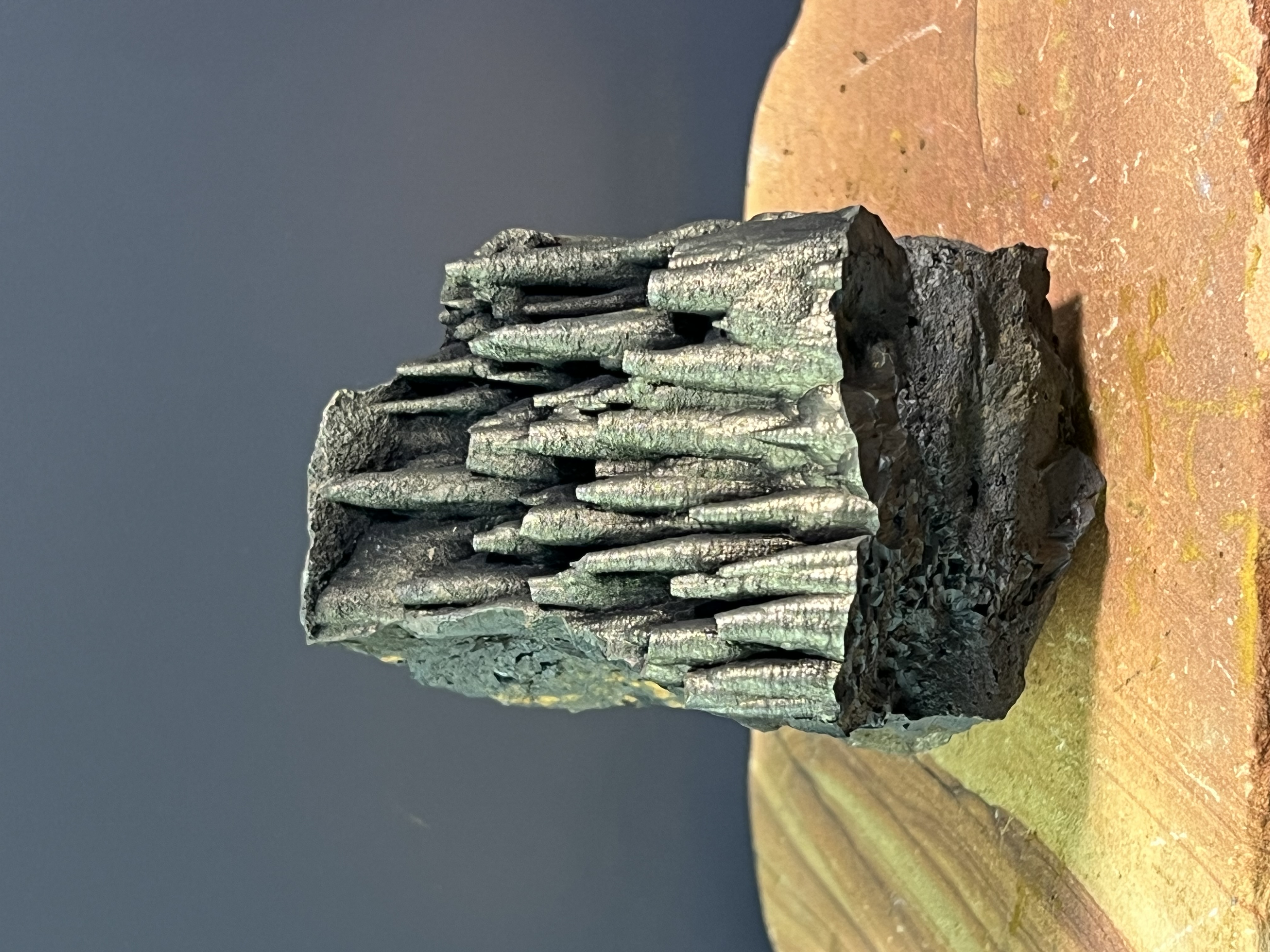 Museum Quality Very Showy Golden Color Stalactite Goethite 