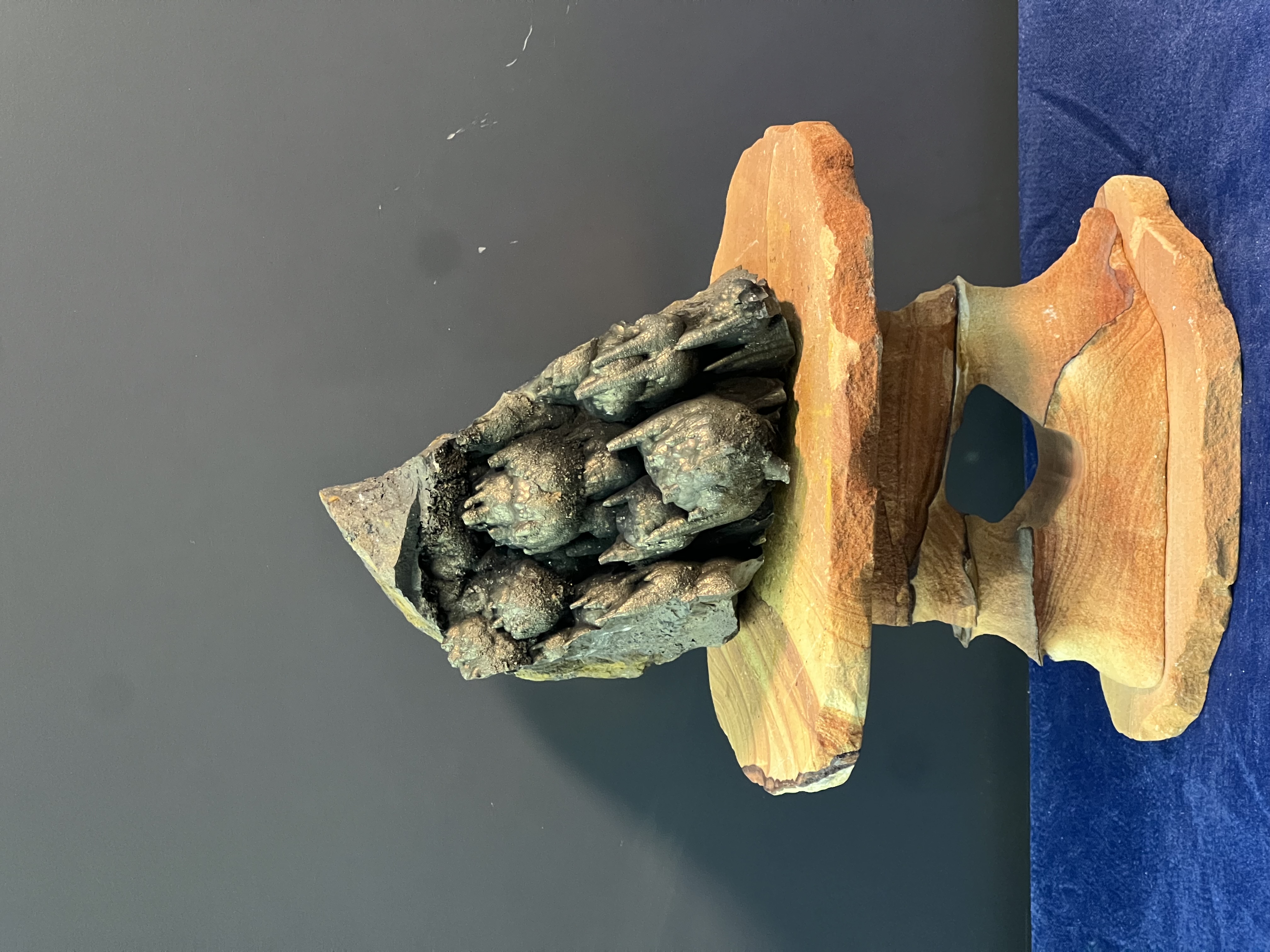 Special Showy Botryoidal And Stalactite Formation Golden Color Goethite 