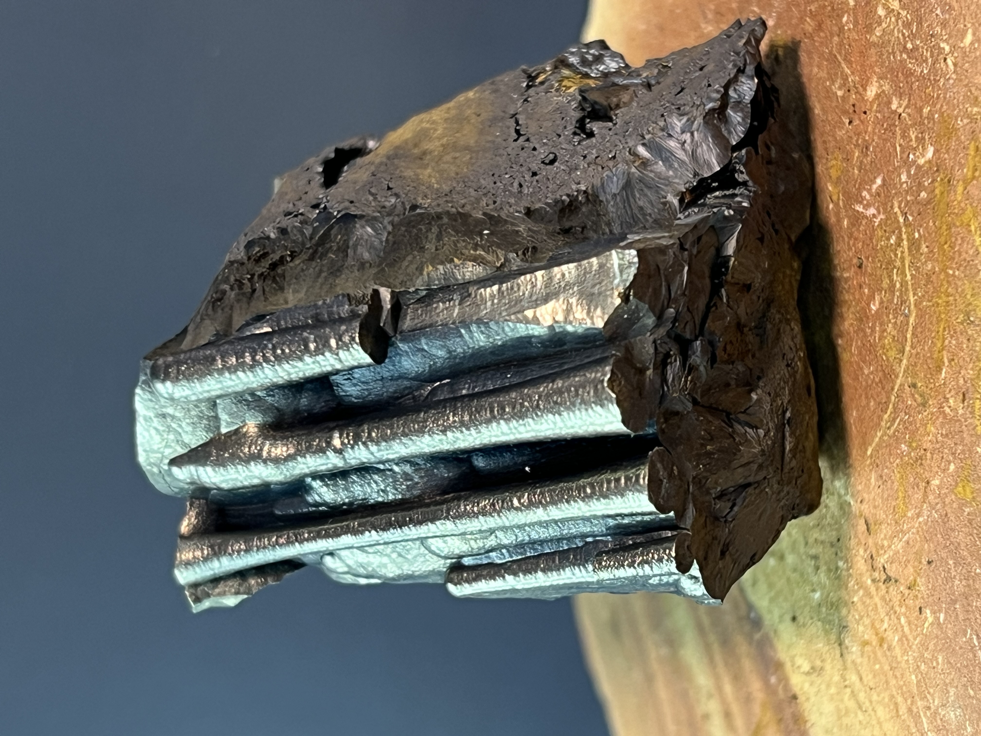 Very Special Showy Golden Color Stalactite Goethite 