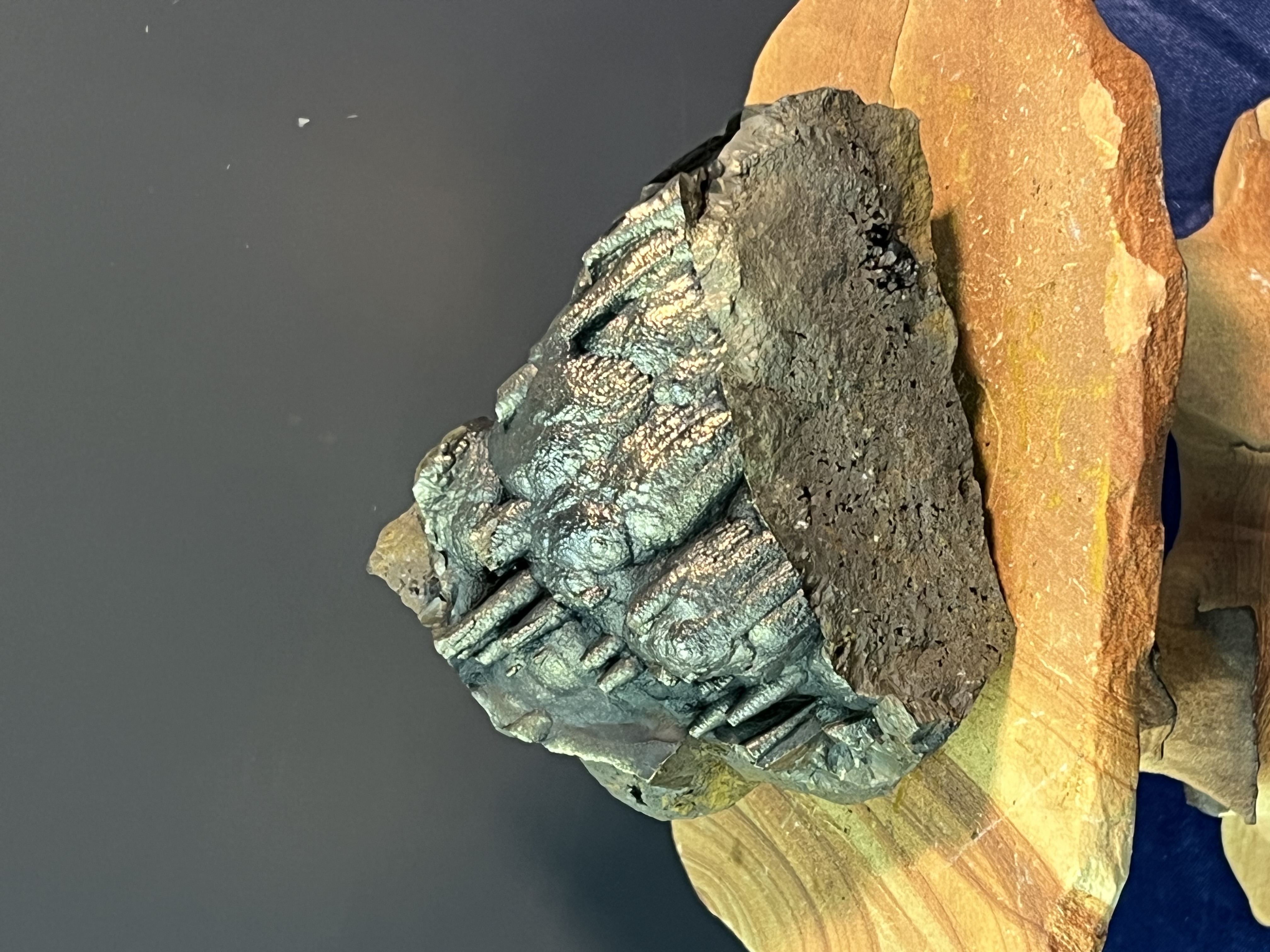 Botryoidal And Stalactite Formation Golden Color Goethite 