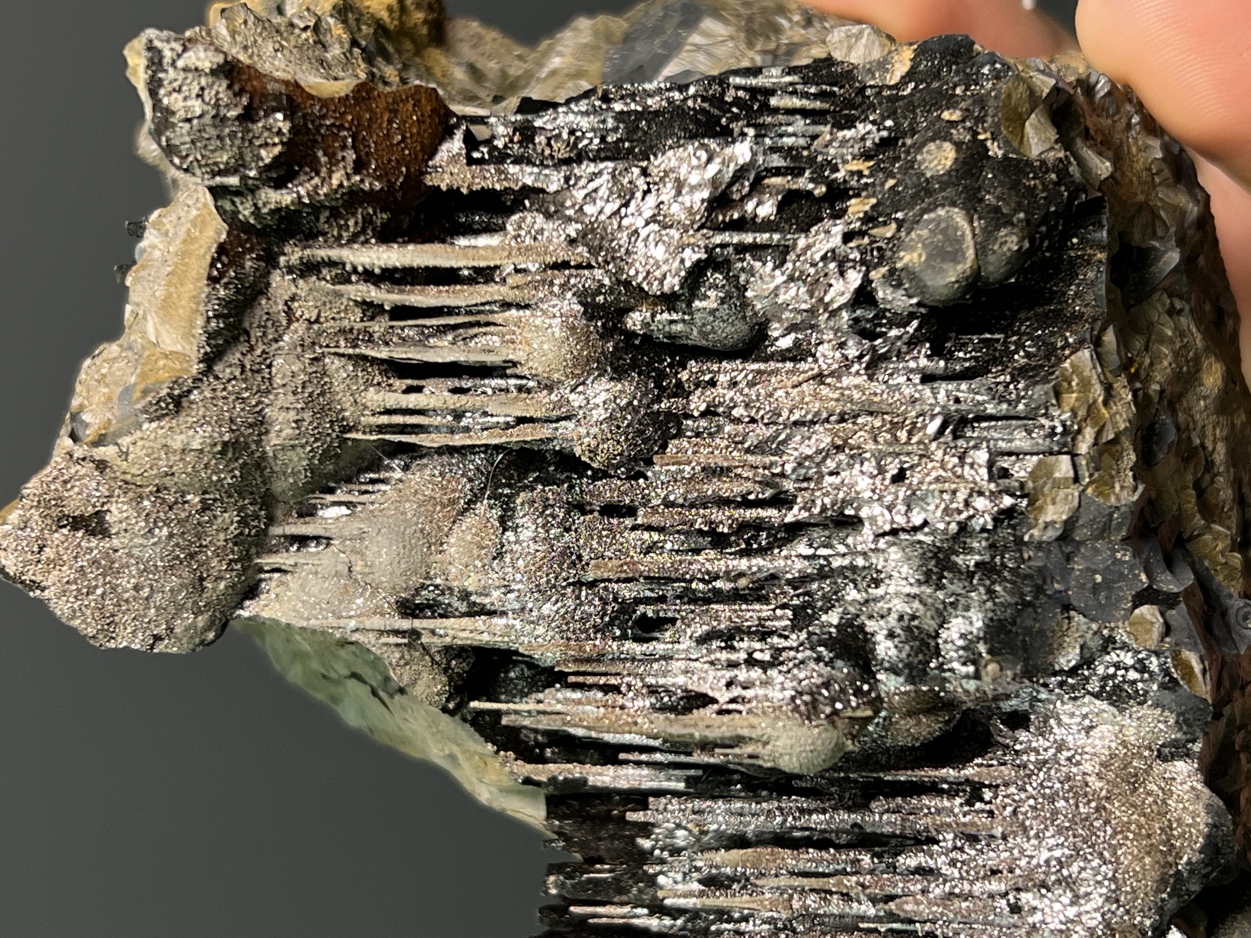 Very Special Museum Quality Specularite And Limonite With Stalactite Goethite 