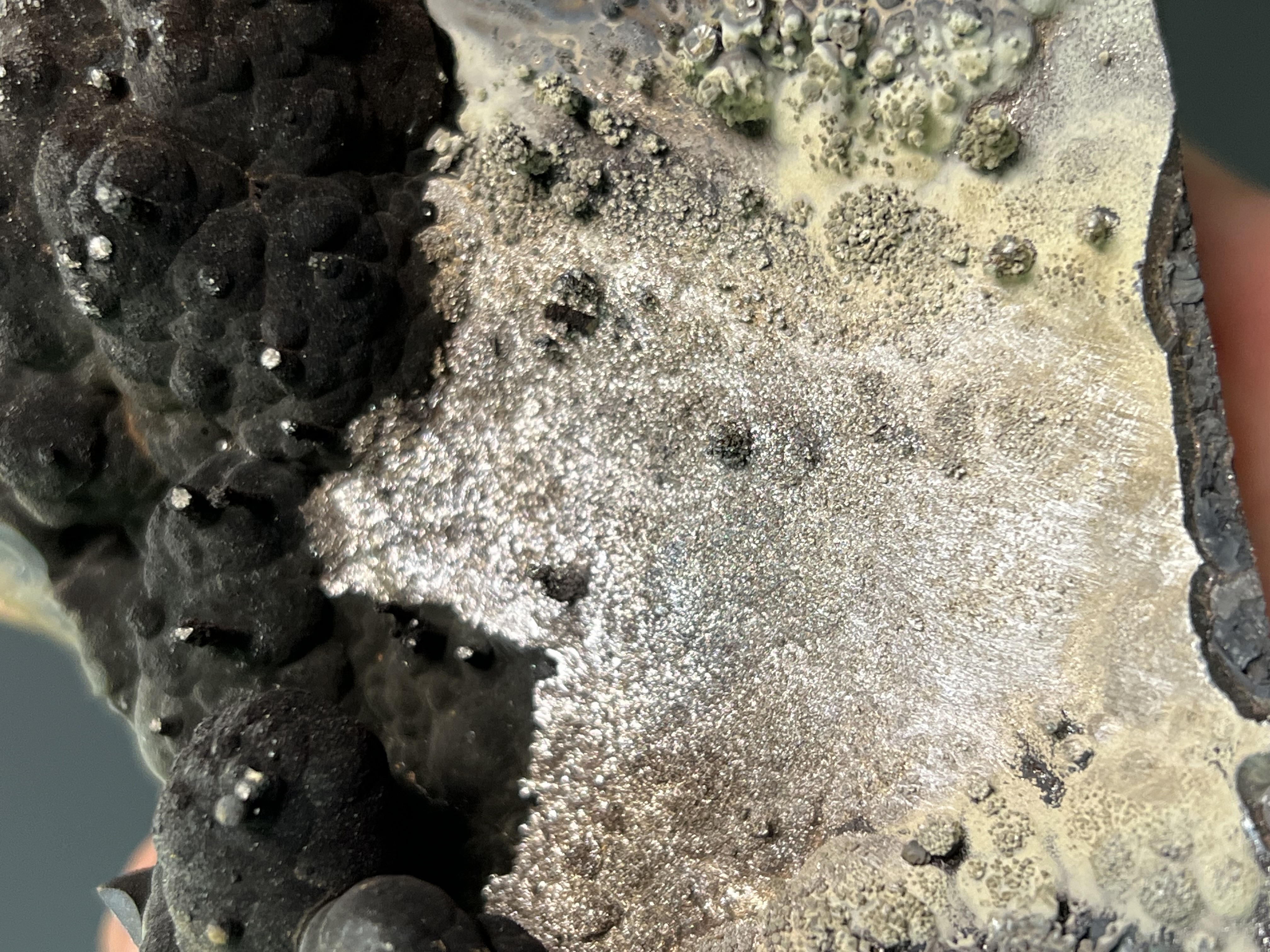 Museum Quality, Special Piece! Specularite With Small Stalactites Goethite