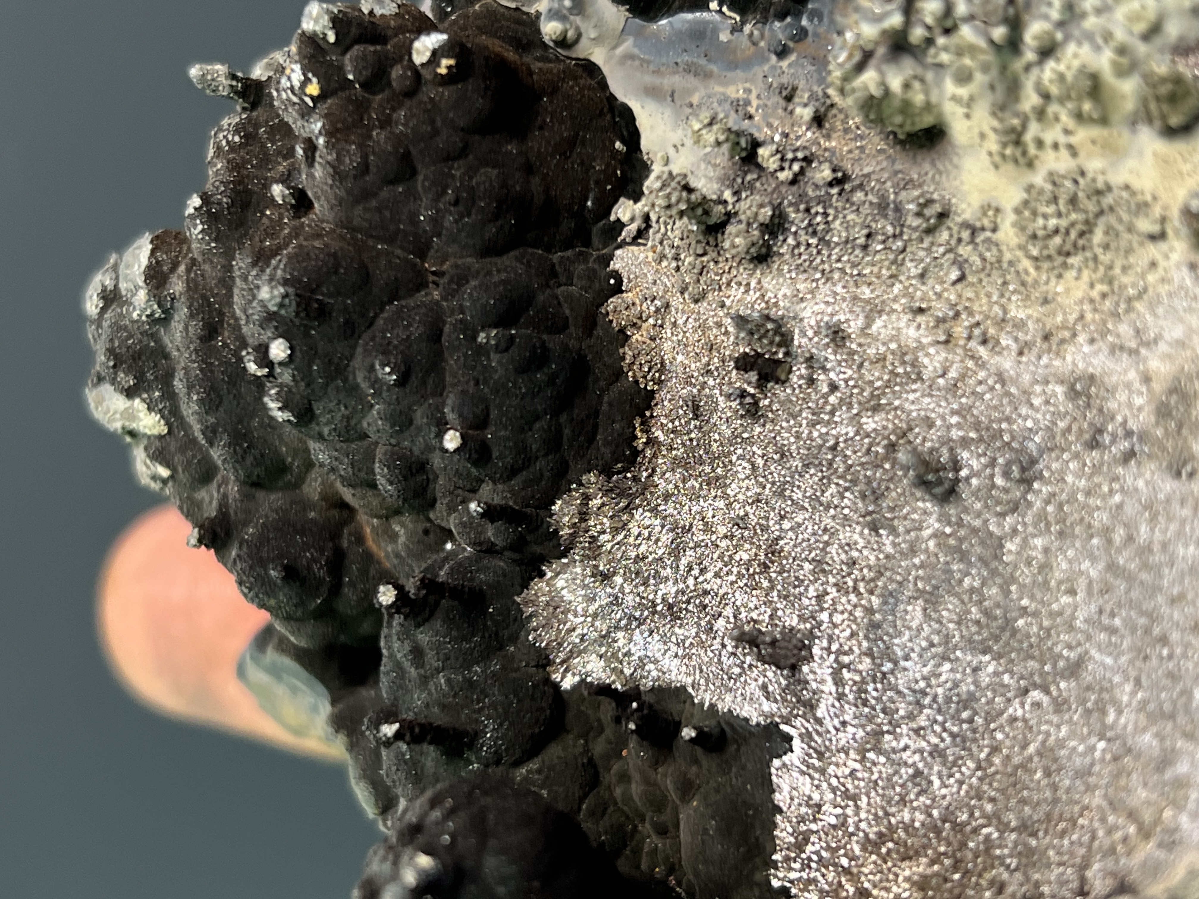 Museum Quality, Special Piece! Specularite With Small Stalactites Goethite