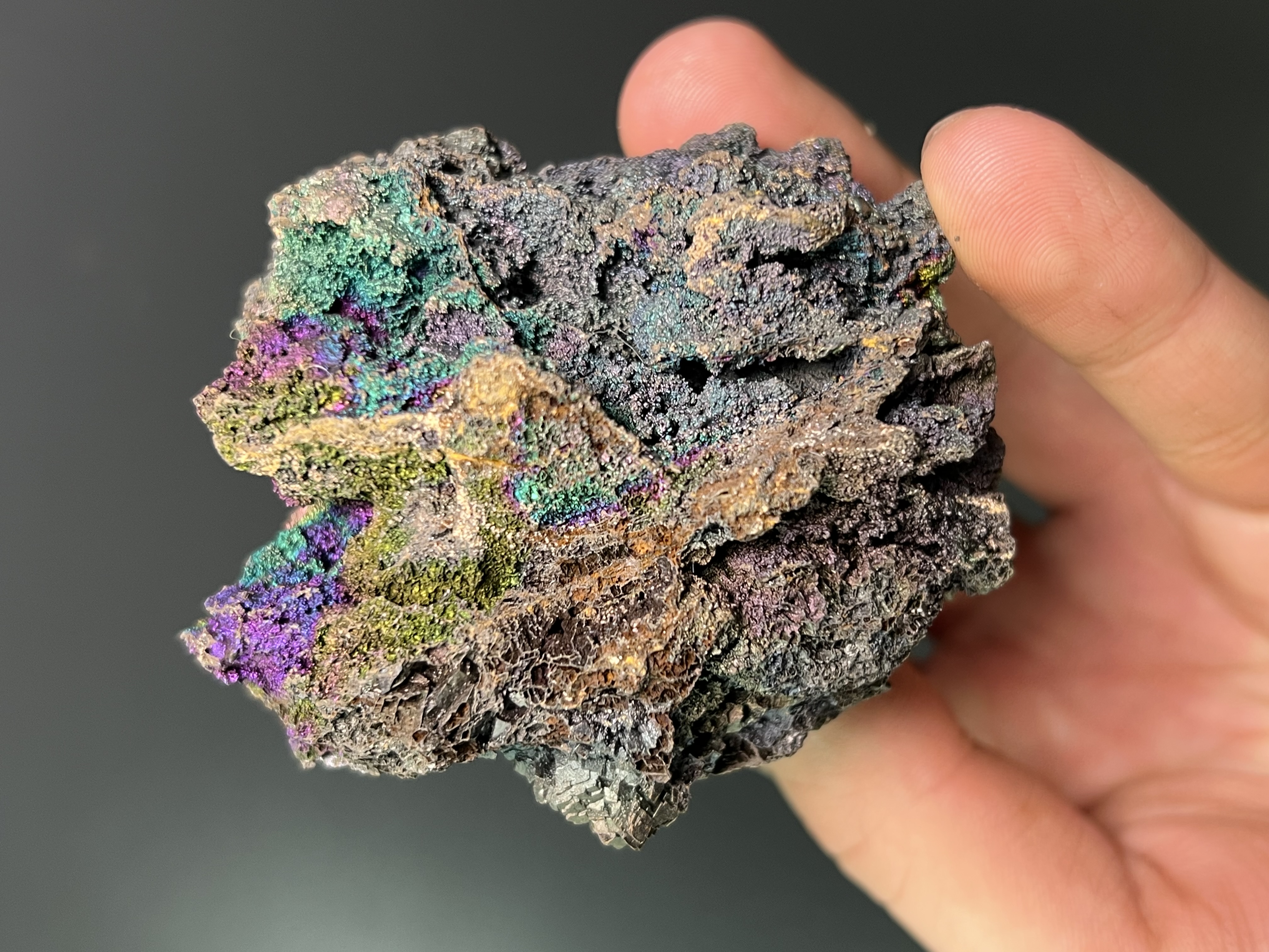 Special Piece, Colourful Turgite With Iron Siderite