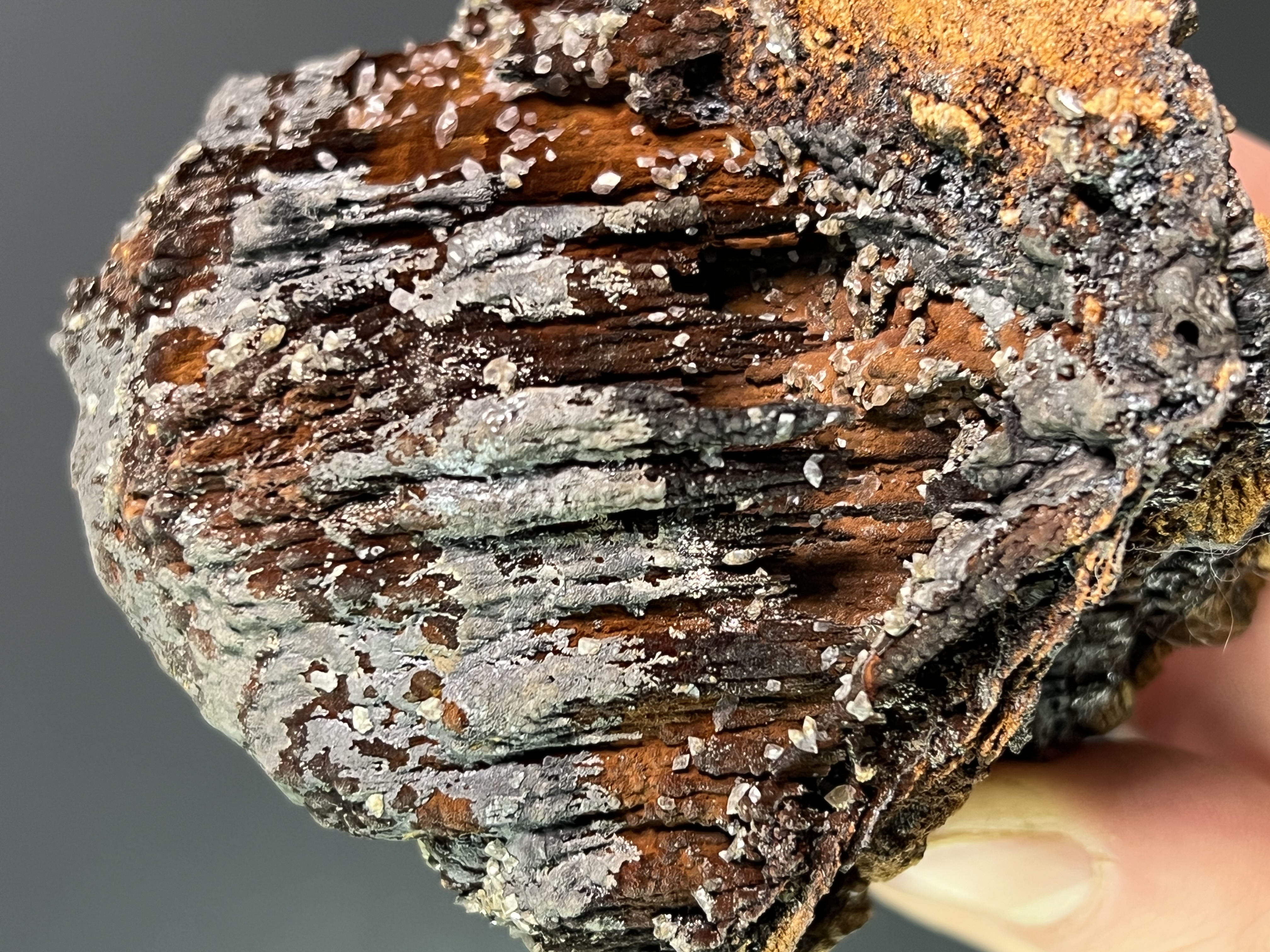 Museum Quality, Unique, Limonite And Crystal Barite With Stalactite Goethite 