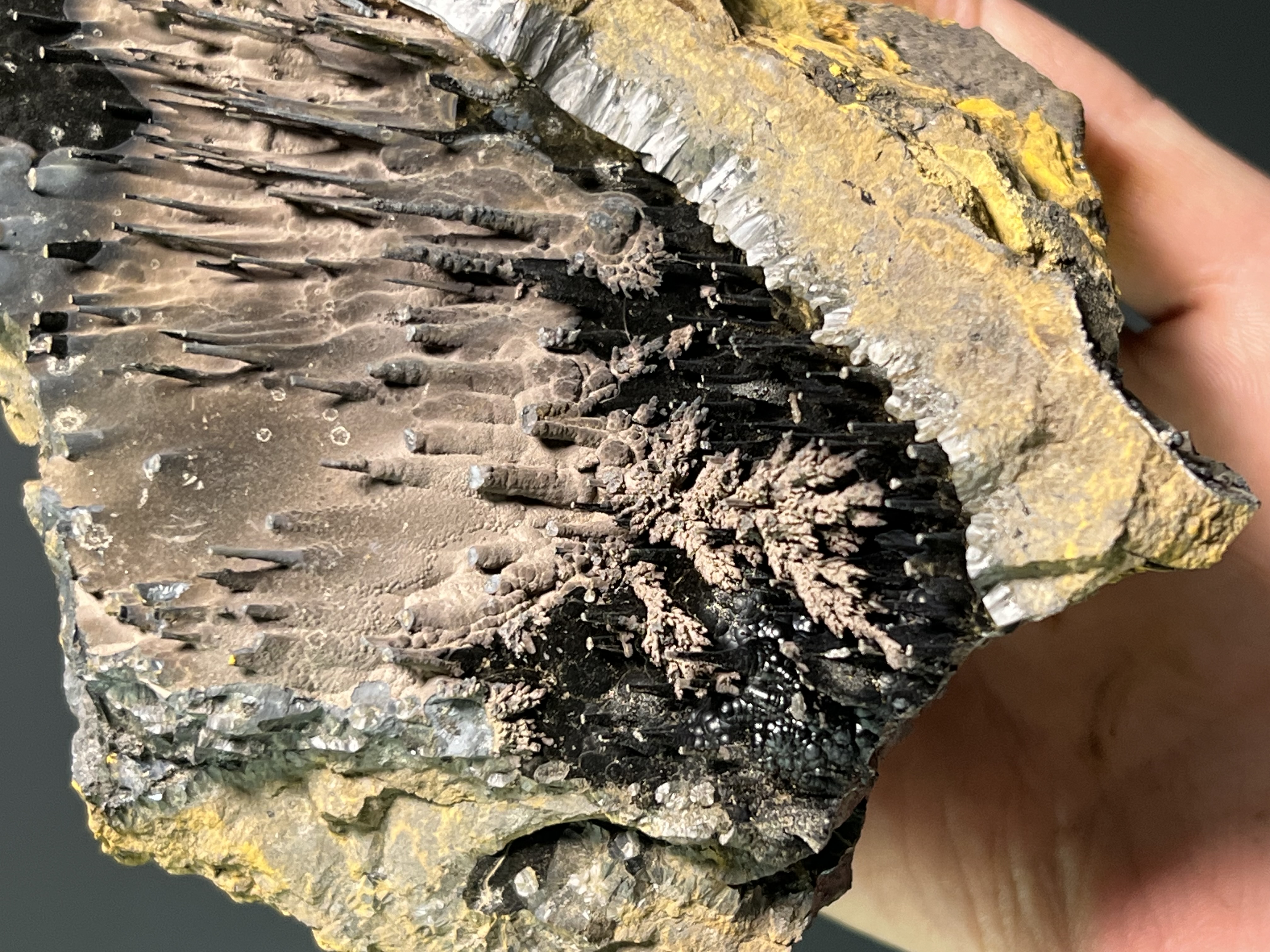 Special Formation Museum Quality Specularite With Stalactite Goethite