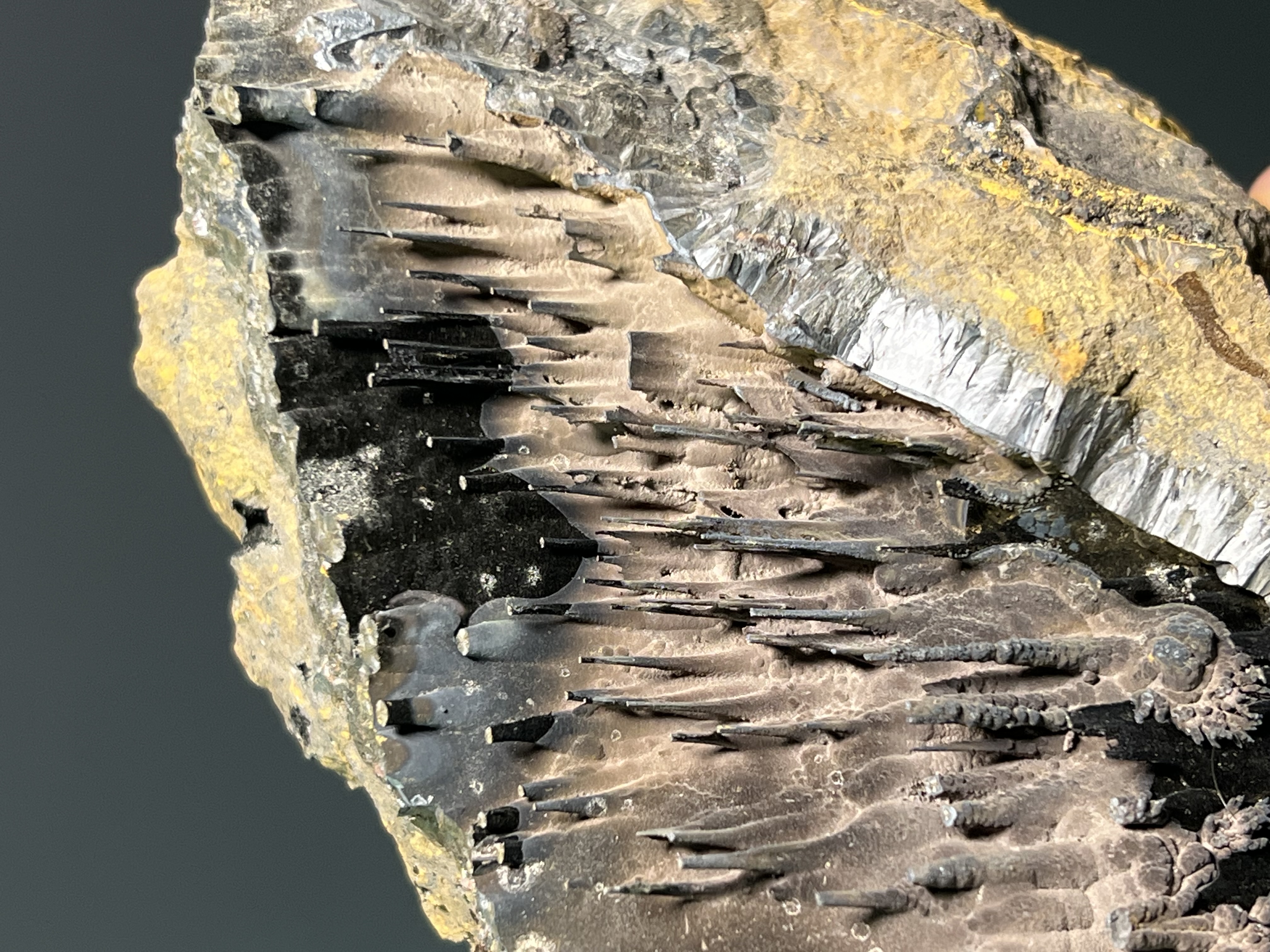 Special Formation Museum Quality Specularite With Stalactite Goethite