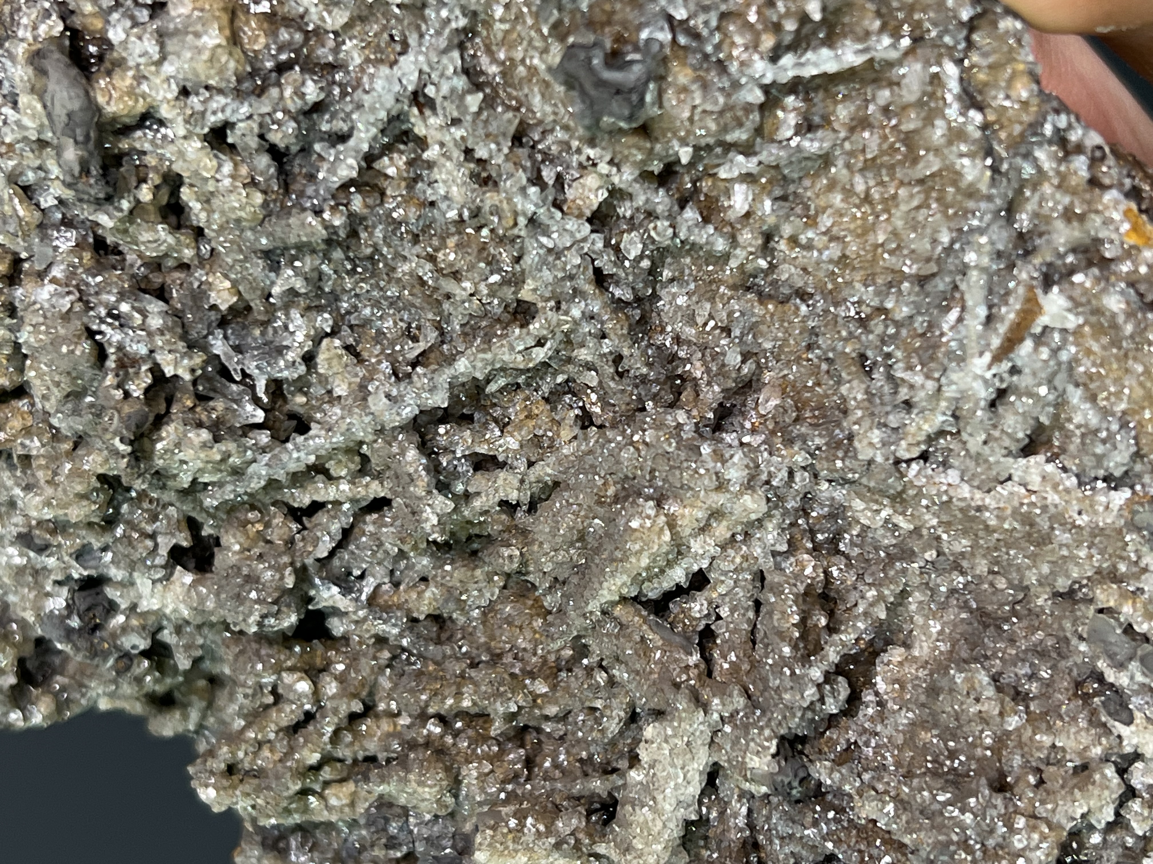 Crystal Calcite With Special Formation Stalactite Goethite 