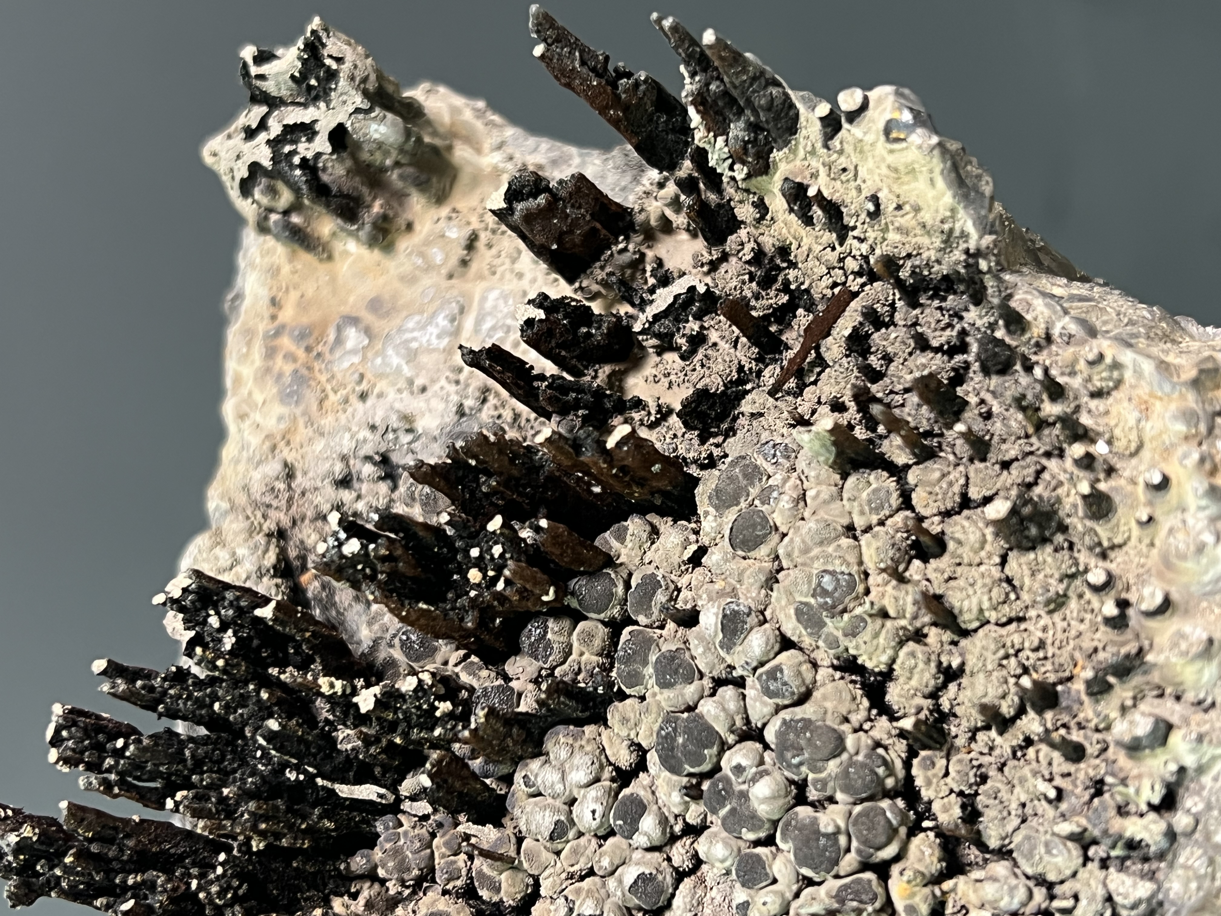 Very Special Specularite And Limonite With Stalactite Goethite 