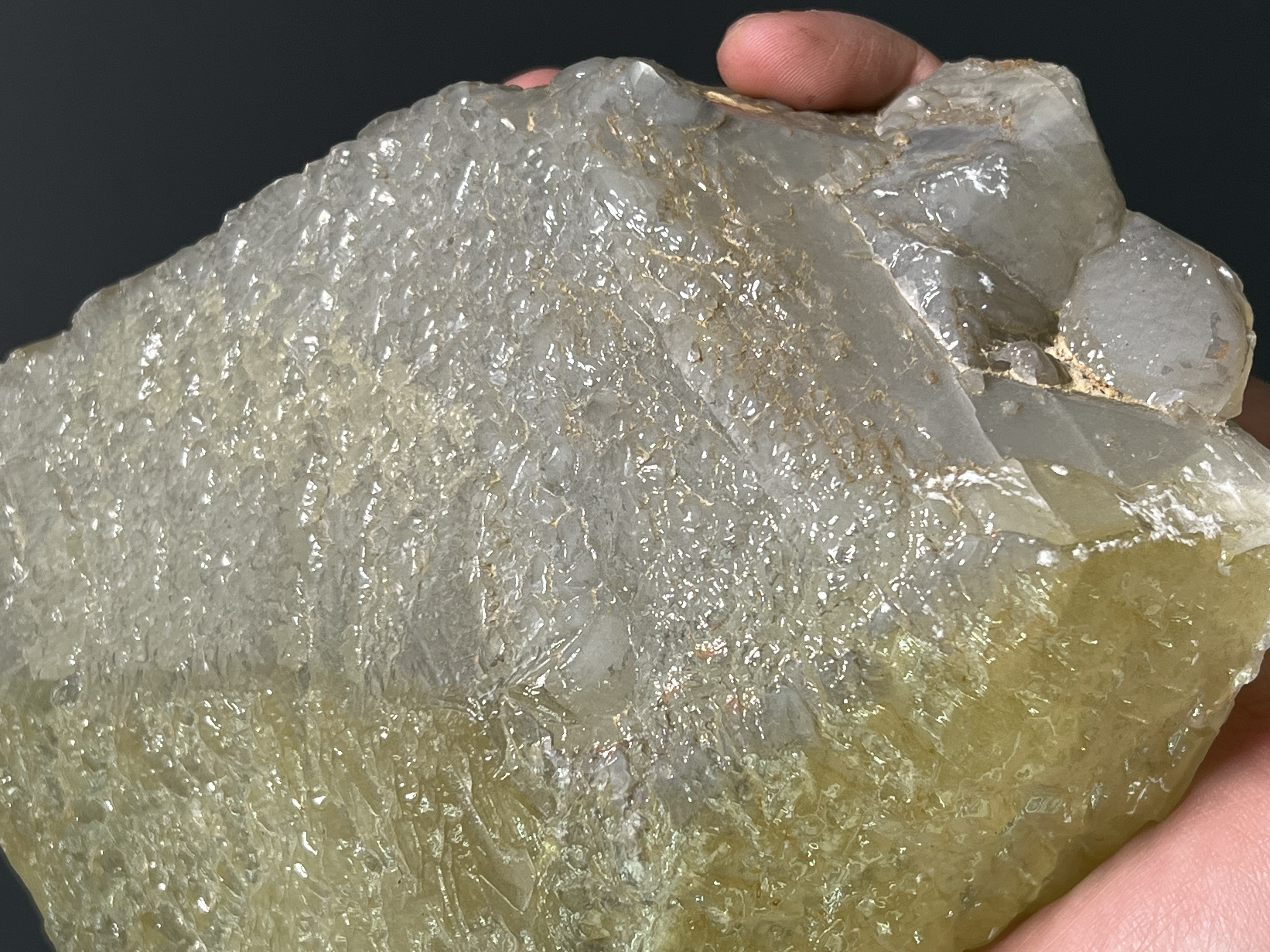 Yellow Crystal Calcite Specimen