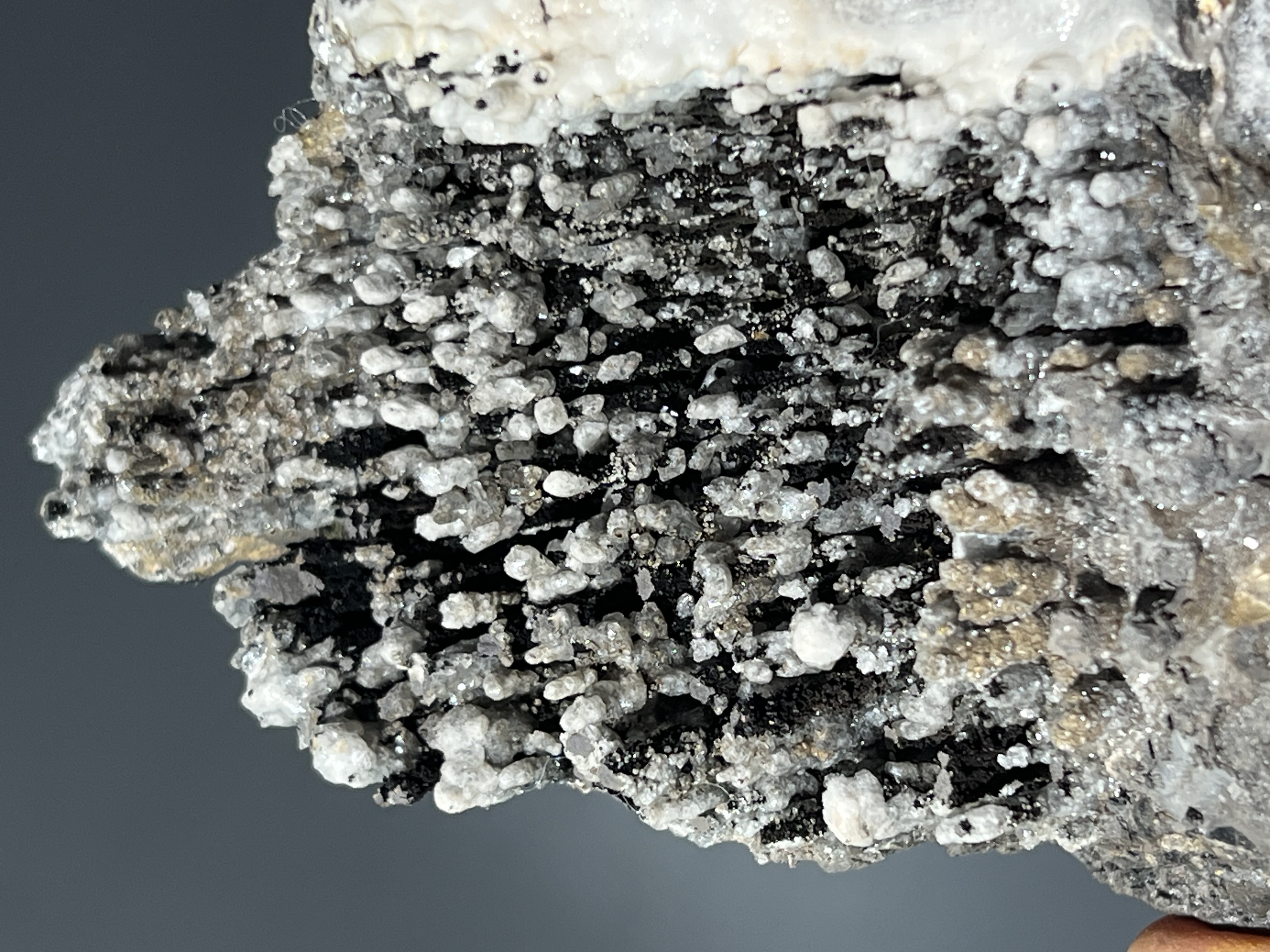 Museum Quality, Unique Crystal Calcite On Stalactite Goethite 