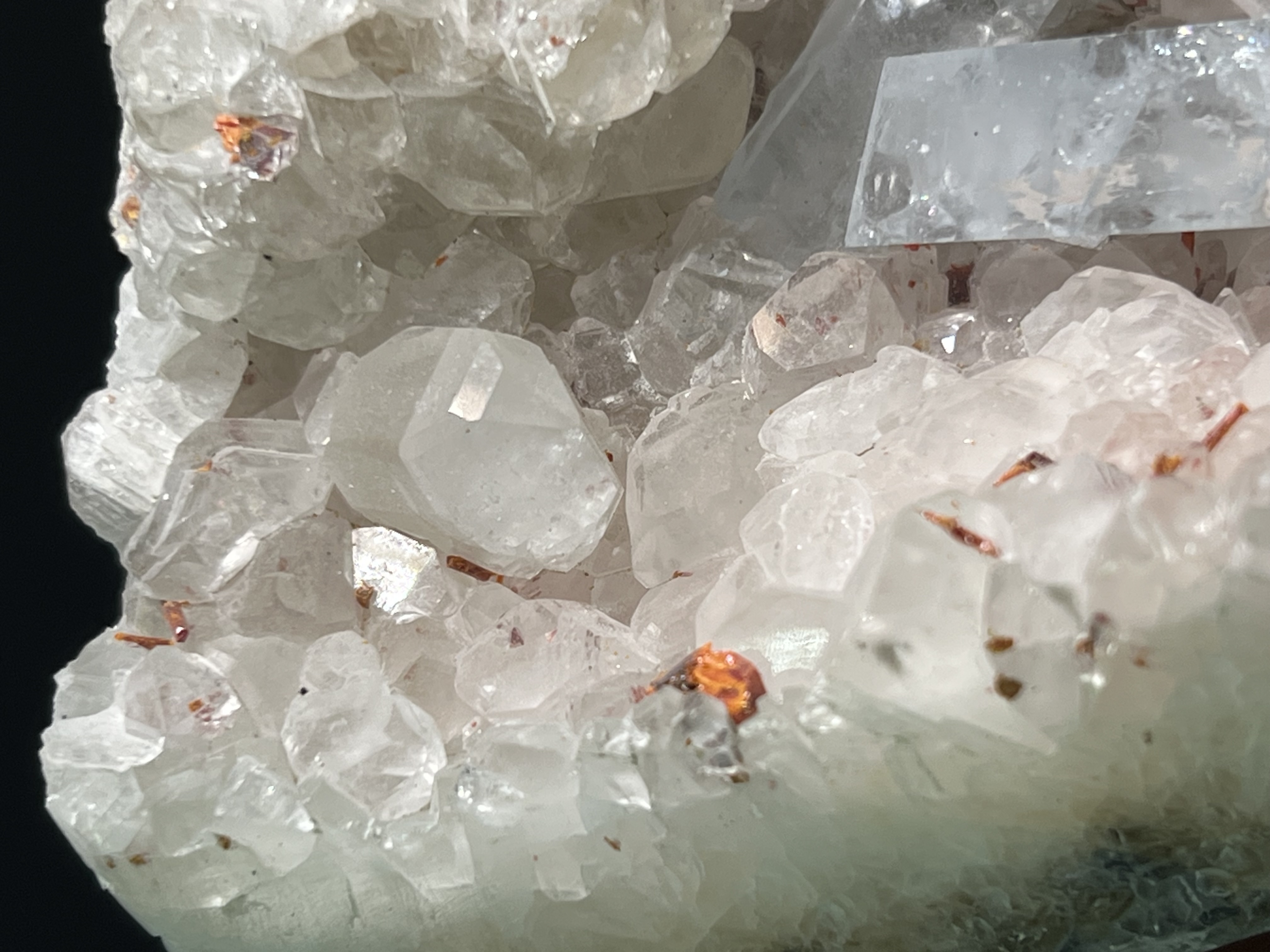 Unique Piece! Blue Celestine, Realgar And Orpiment On Colemanite 