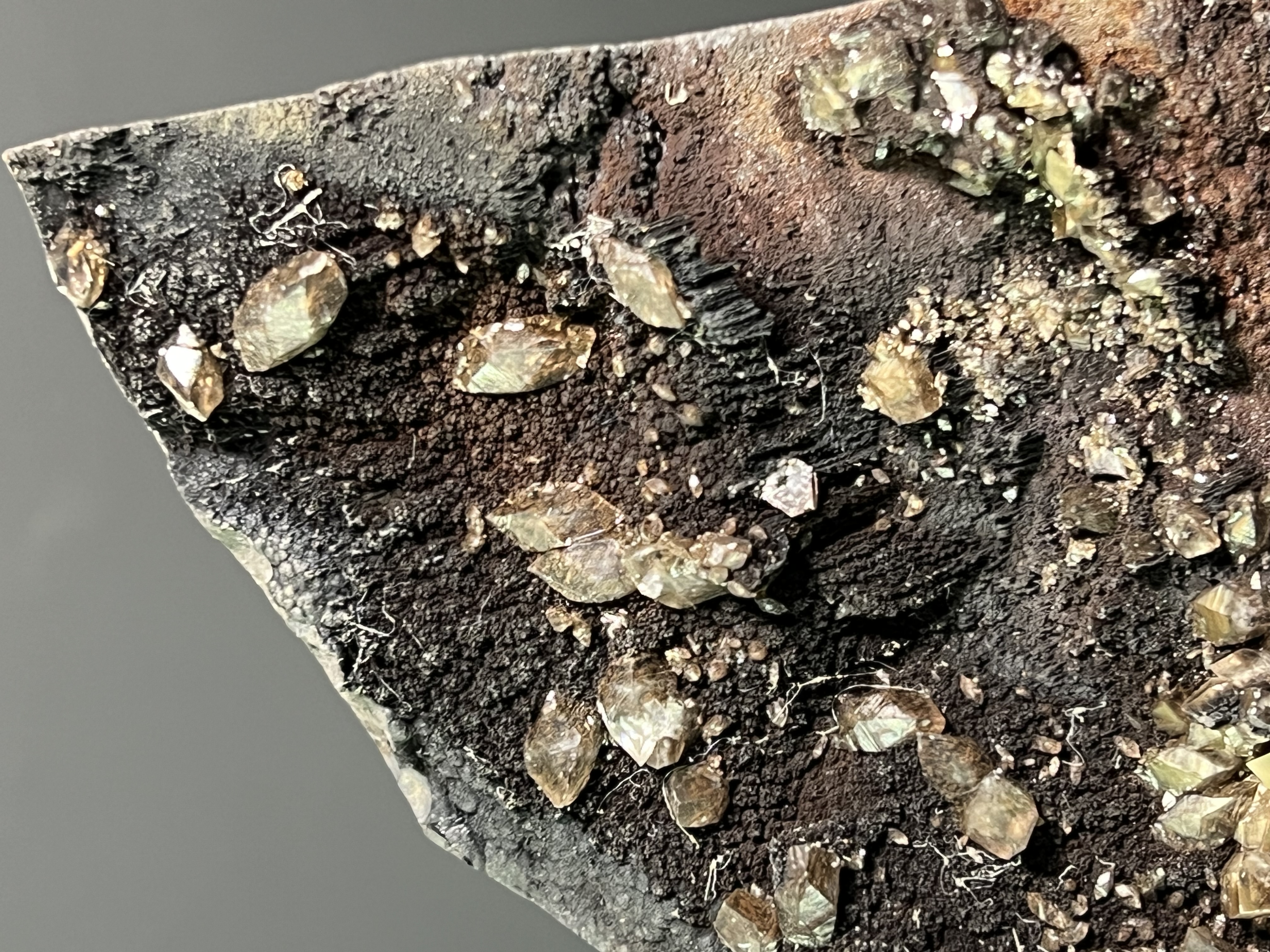 Museum Quality, Unique Specimen, Crystal Barite And Limonite With Goethite 