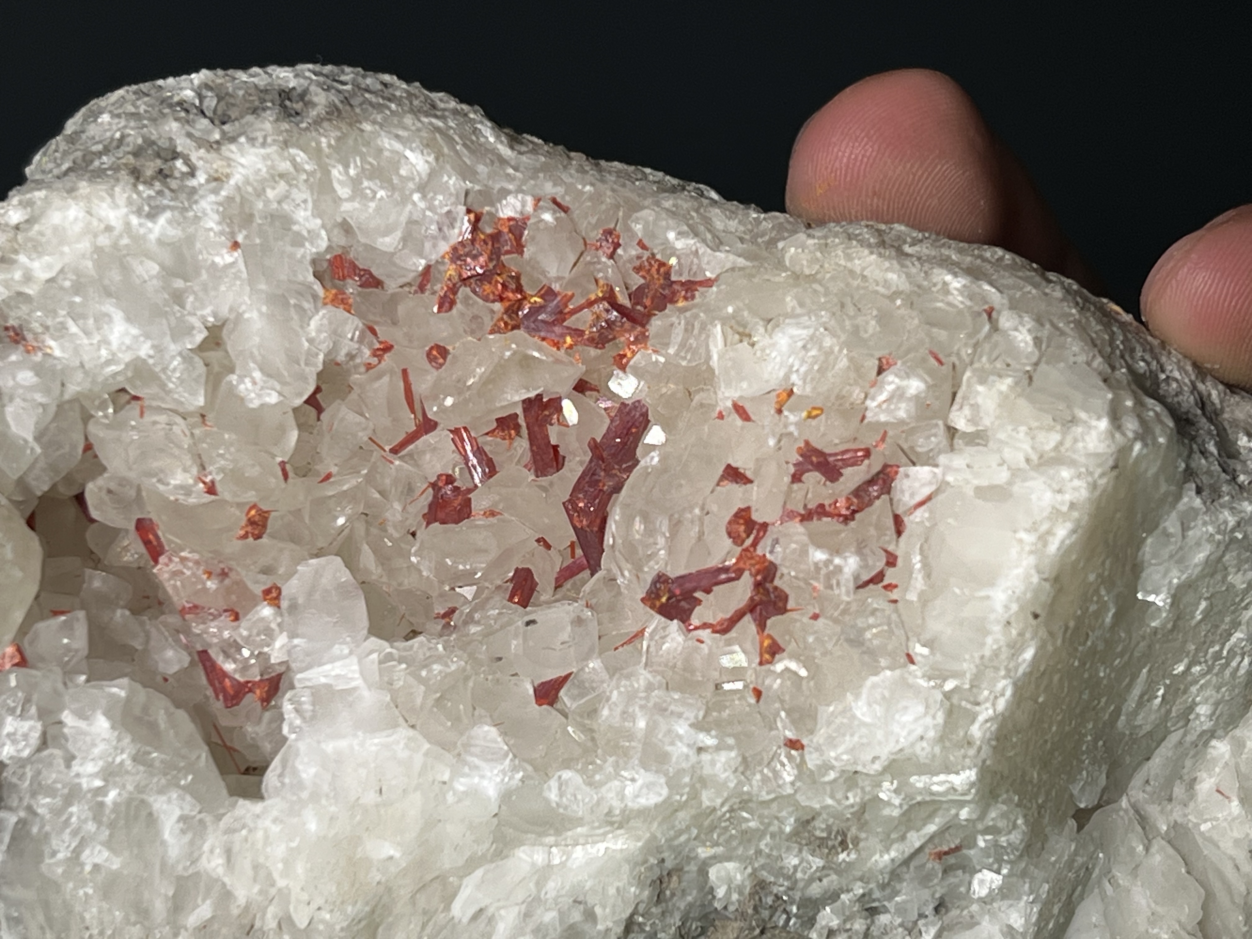 Museum Grade Specimen, Realgar With Orpiment On Colemanite, 770gram