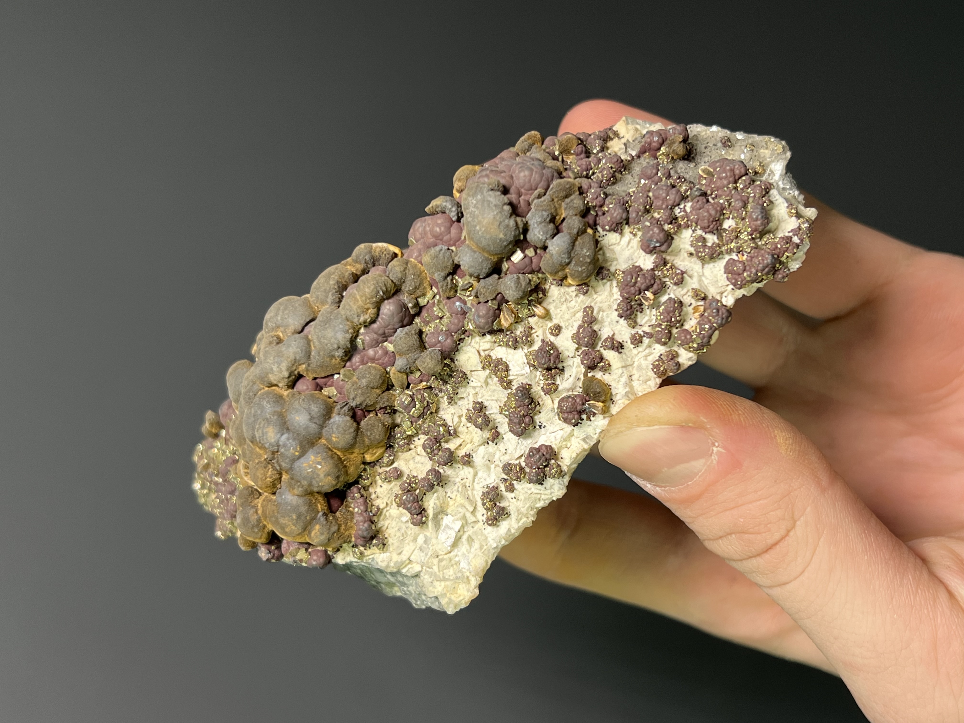 Beautiful Formation Reniform Goethite, Pyrite And Marcasite Specimen, 448gram