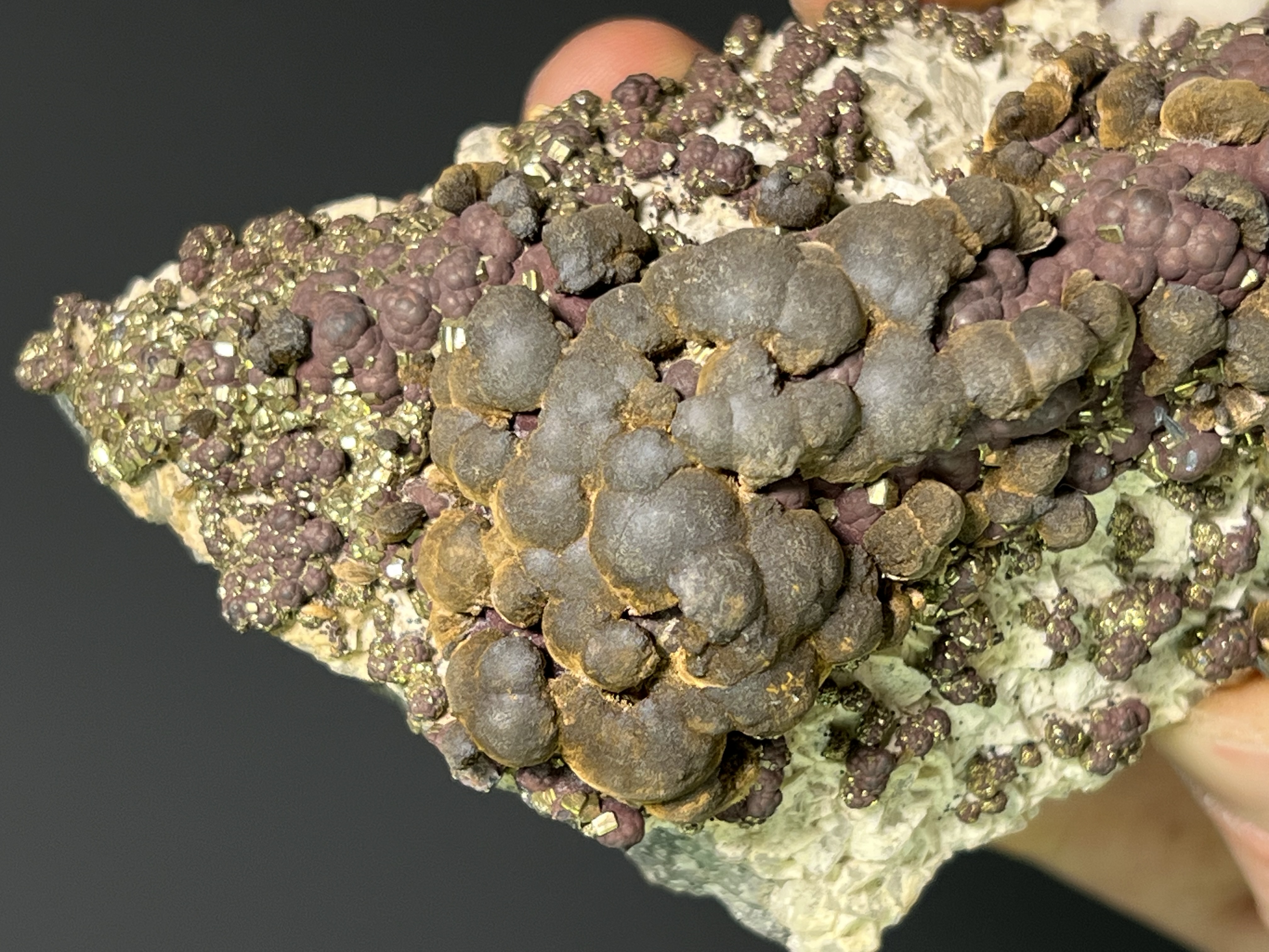 Beautiful Formation Reniform Goethite, Pyrite And Marcasite Specimen, 448gram