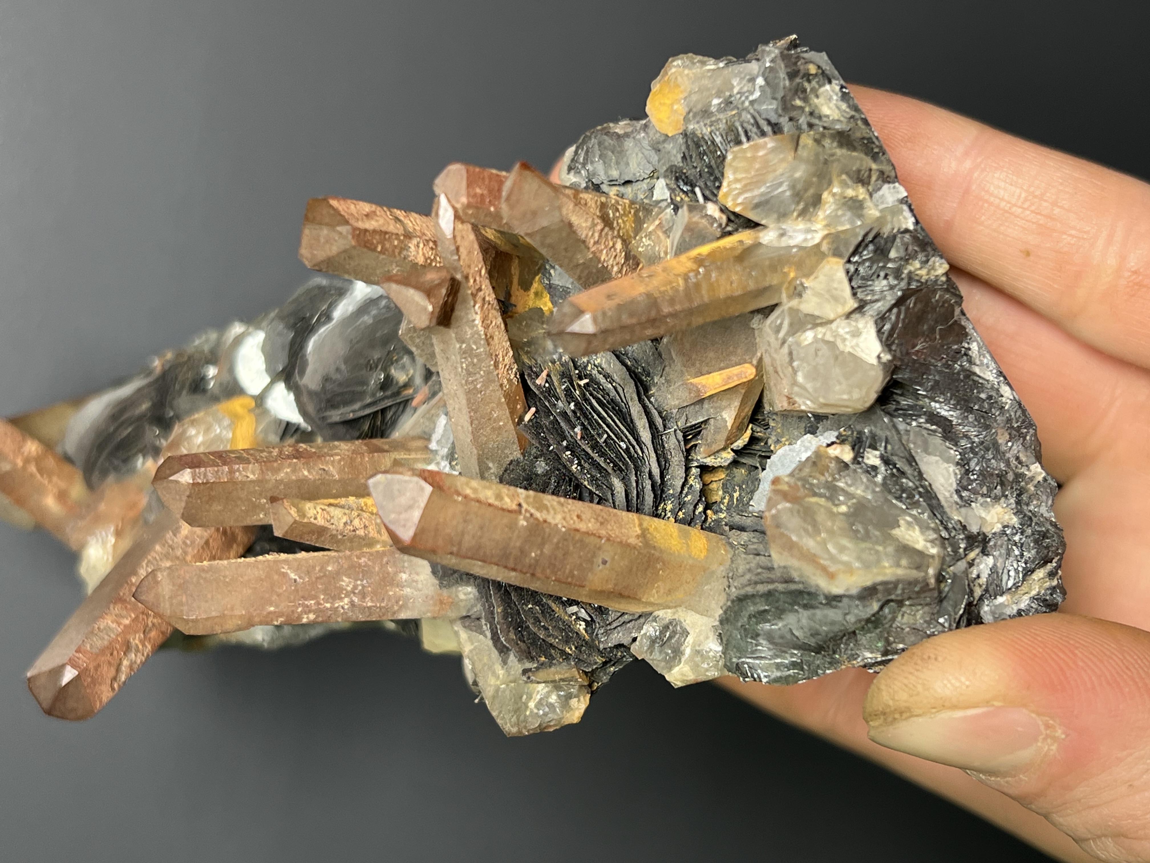 Museum Grade, Rose Hematite Quartz Specimen, 920gram