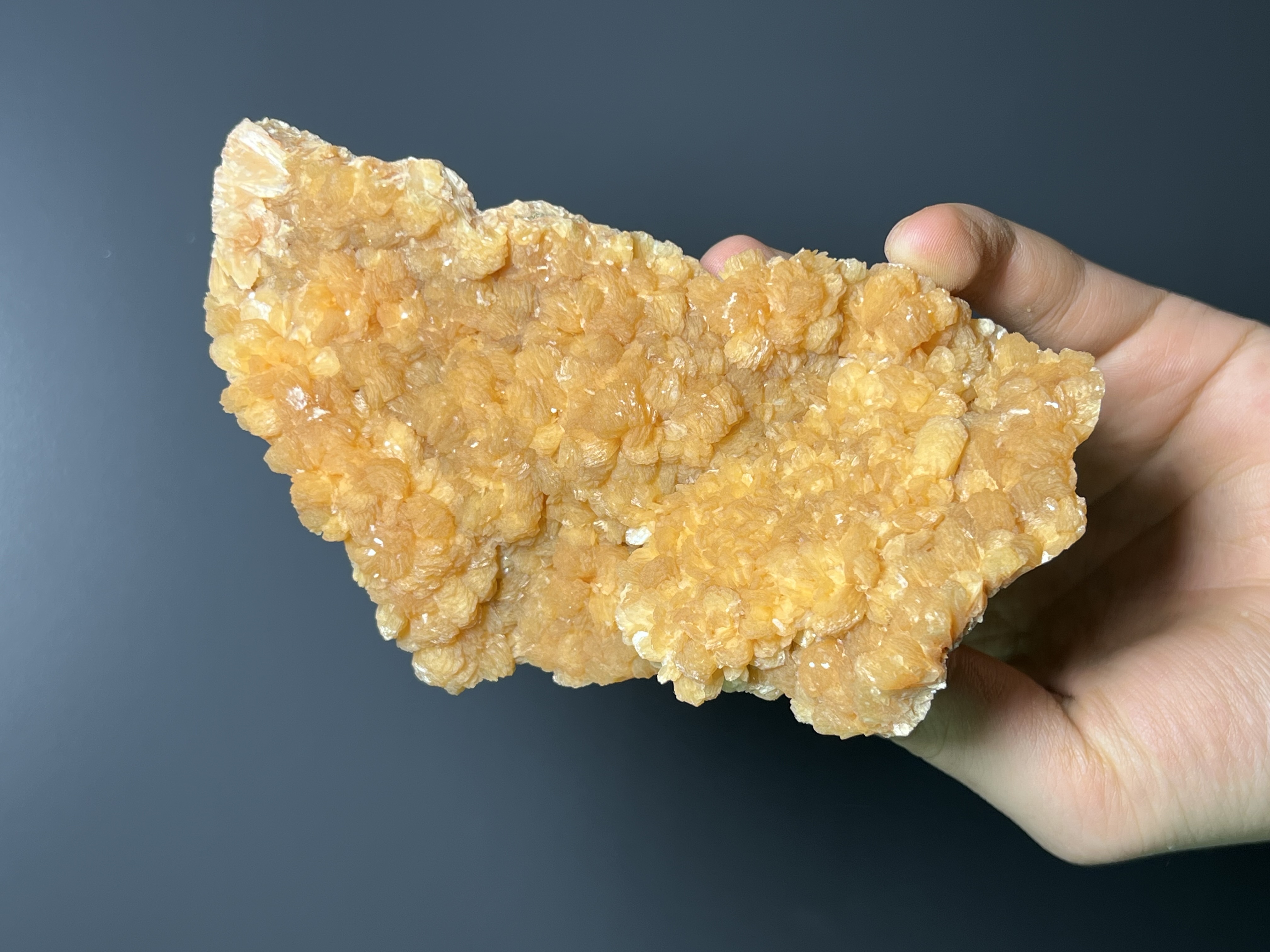 Orange Stilbite Specimen, 415gram