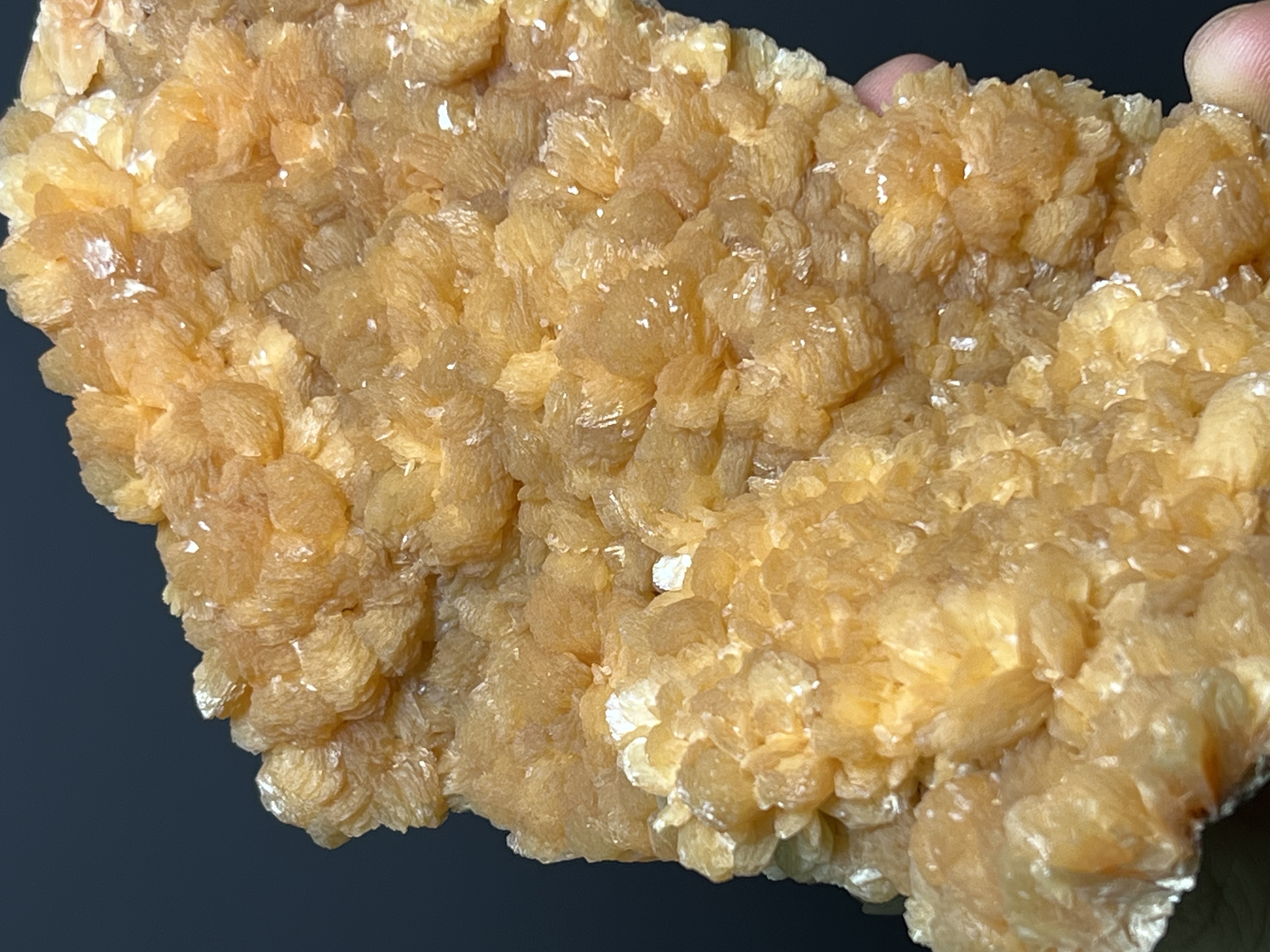 Orange Stilbite Specimen, 415gram