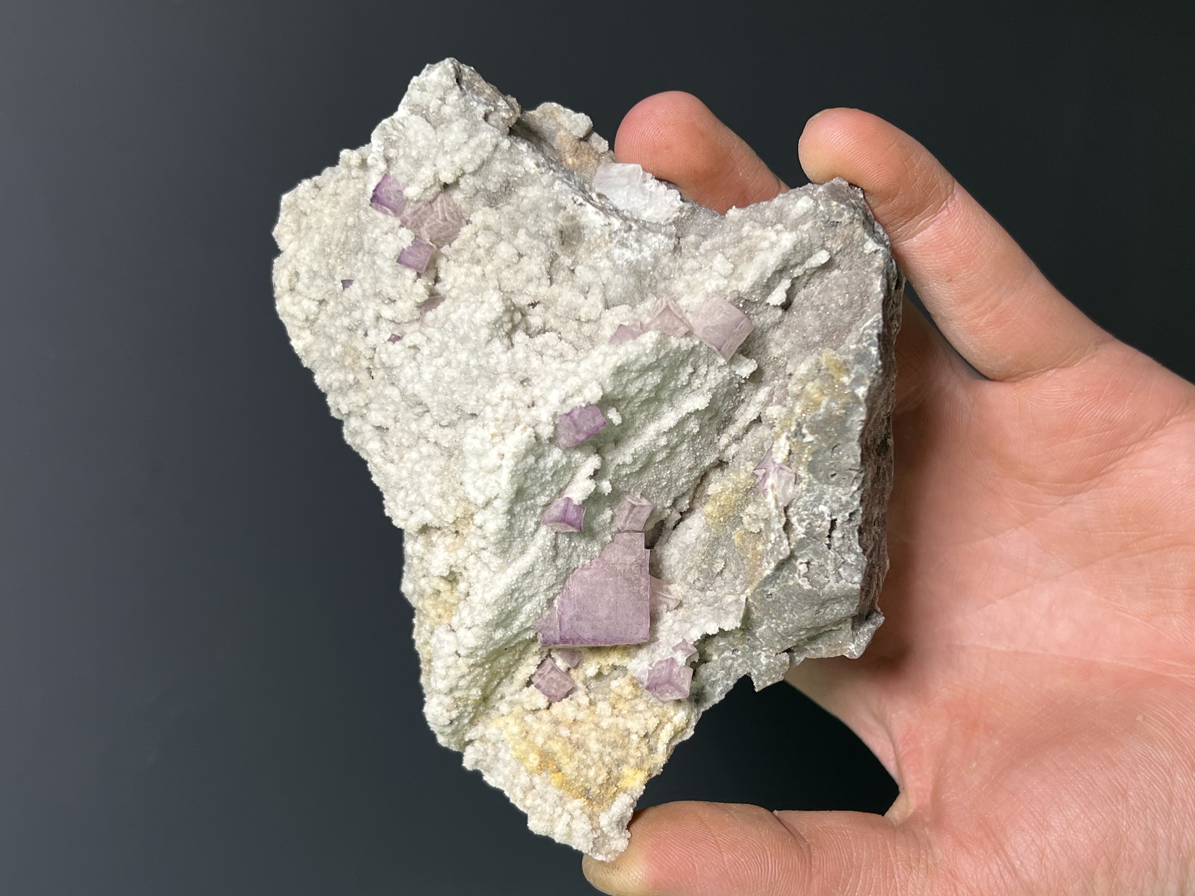 Special Formation Pink Fluorite Specimen, 544gram