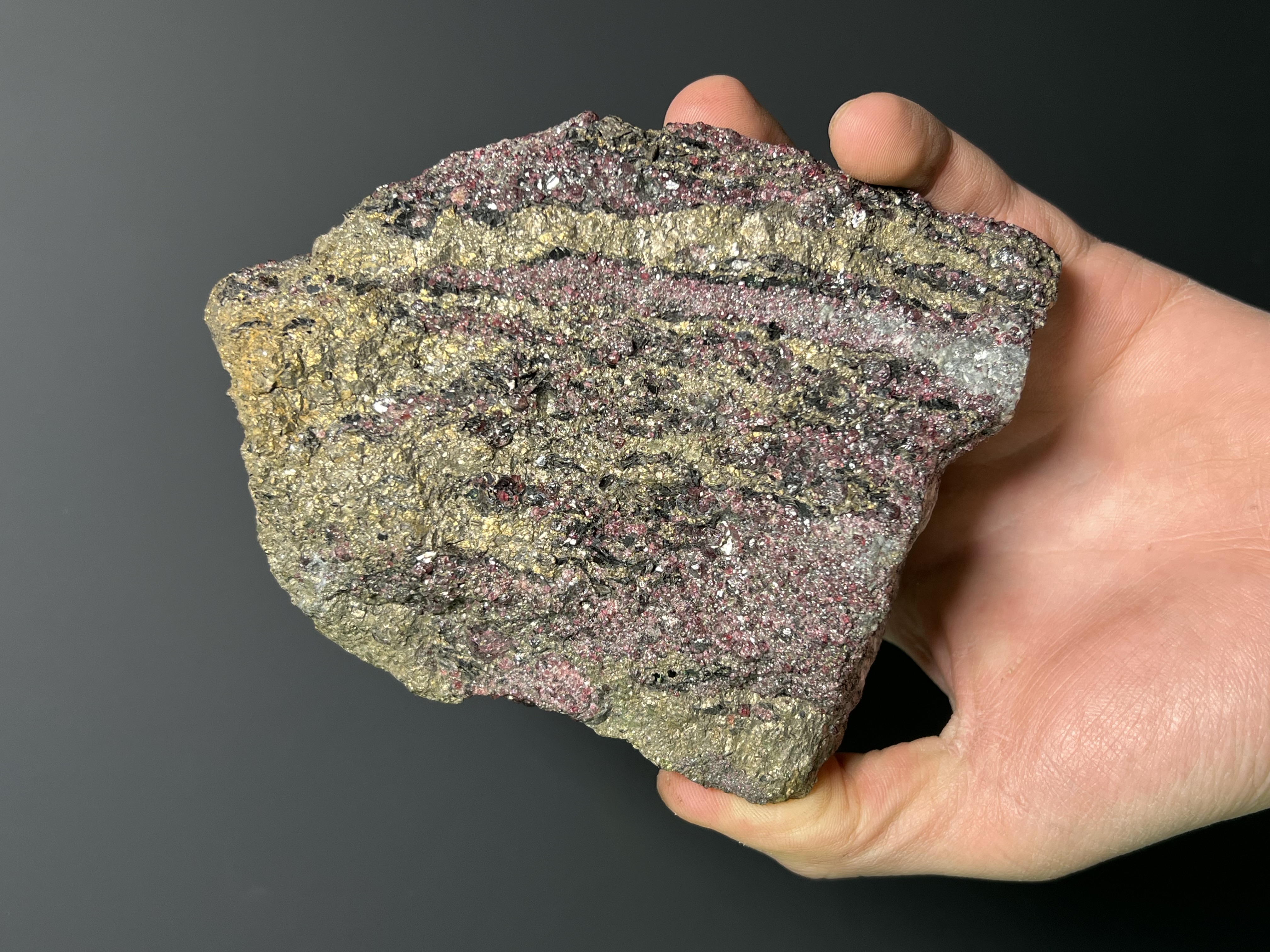 Pyrrhotite, Quartz, Biotite And Garnet Specimen, 1,9kg