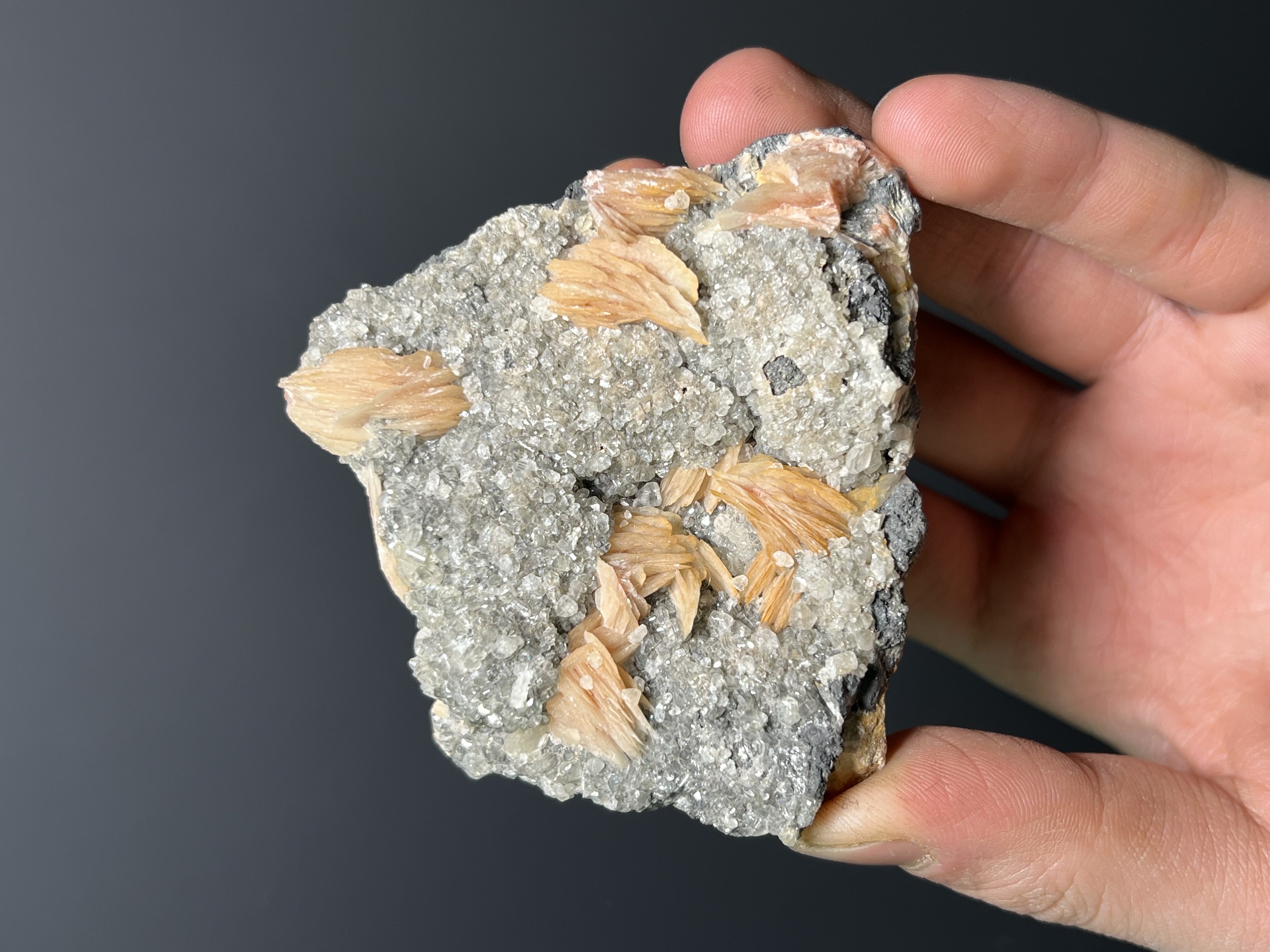 Barite With Calcite Specimen, 346gram