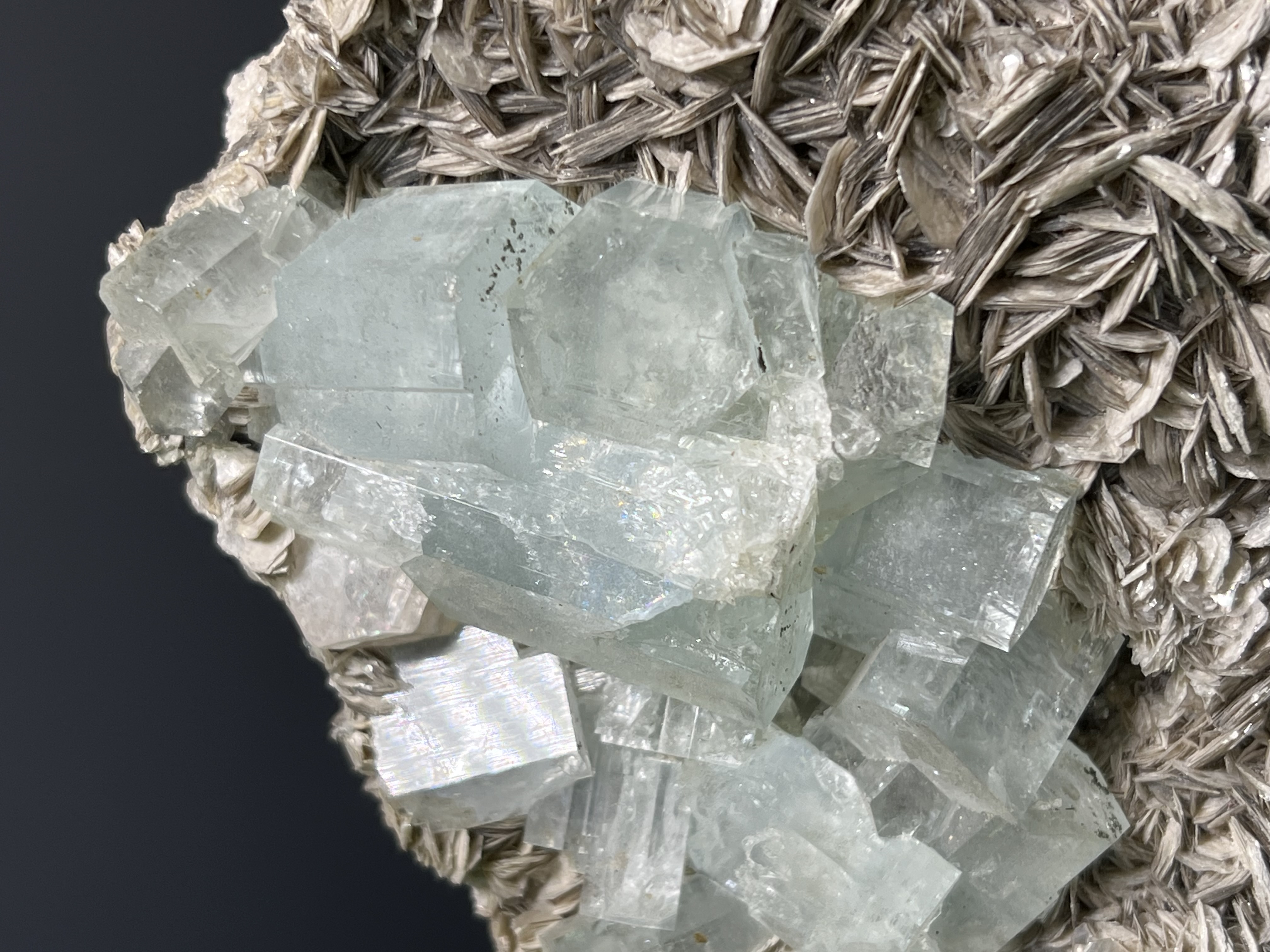 Museum Grade, Aquamarine With Muscovite Specimen, 700gram