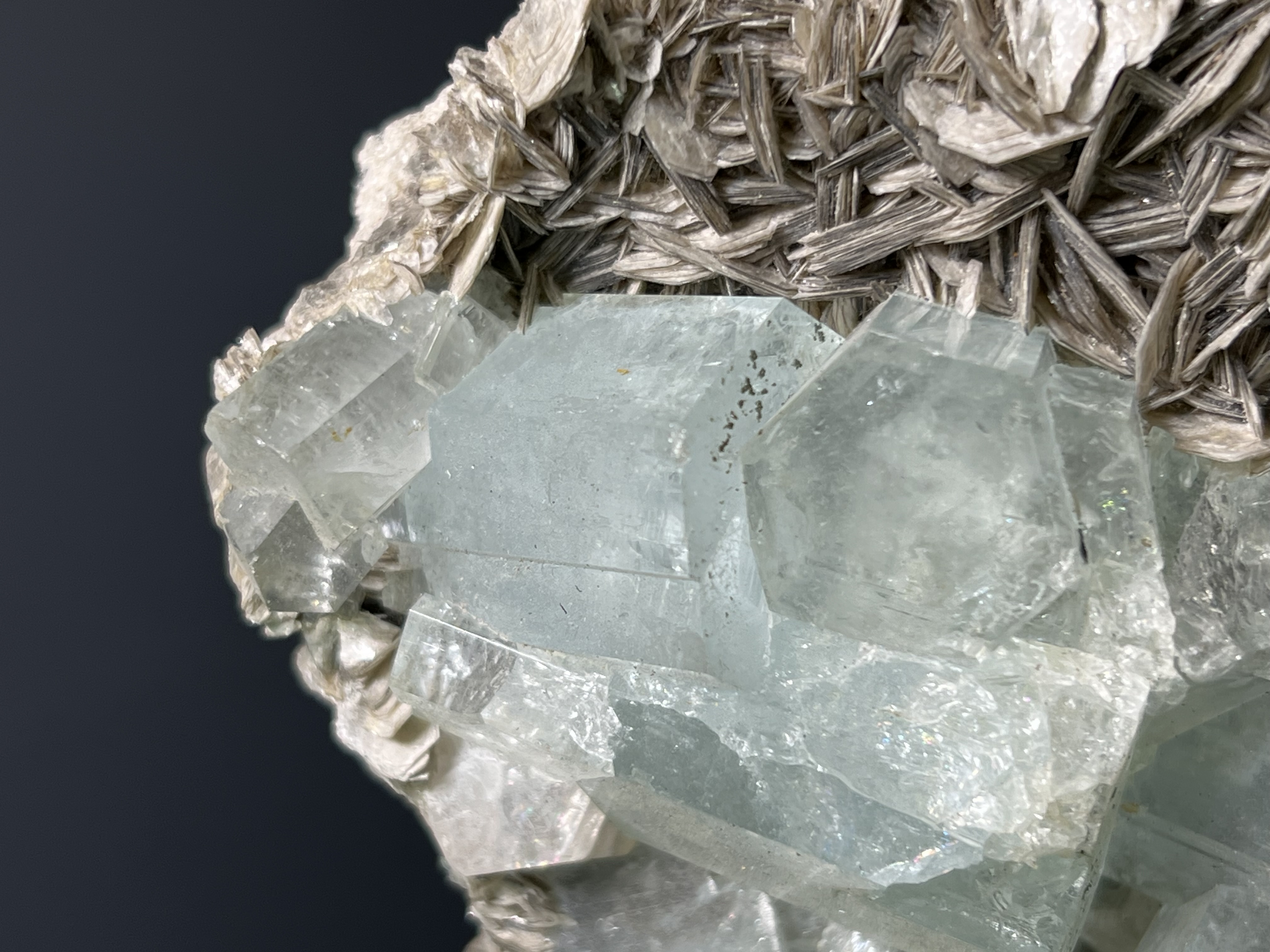 Museum Grade, Aquamarine With Muscovite Specimen, 700gram